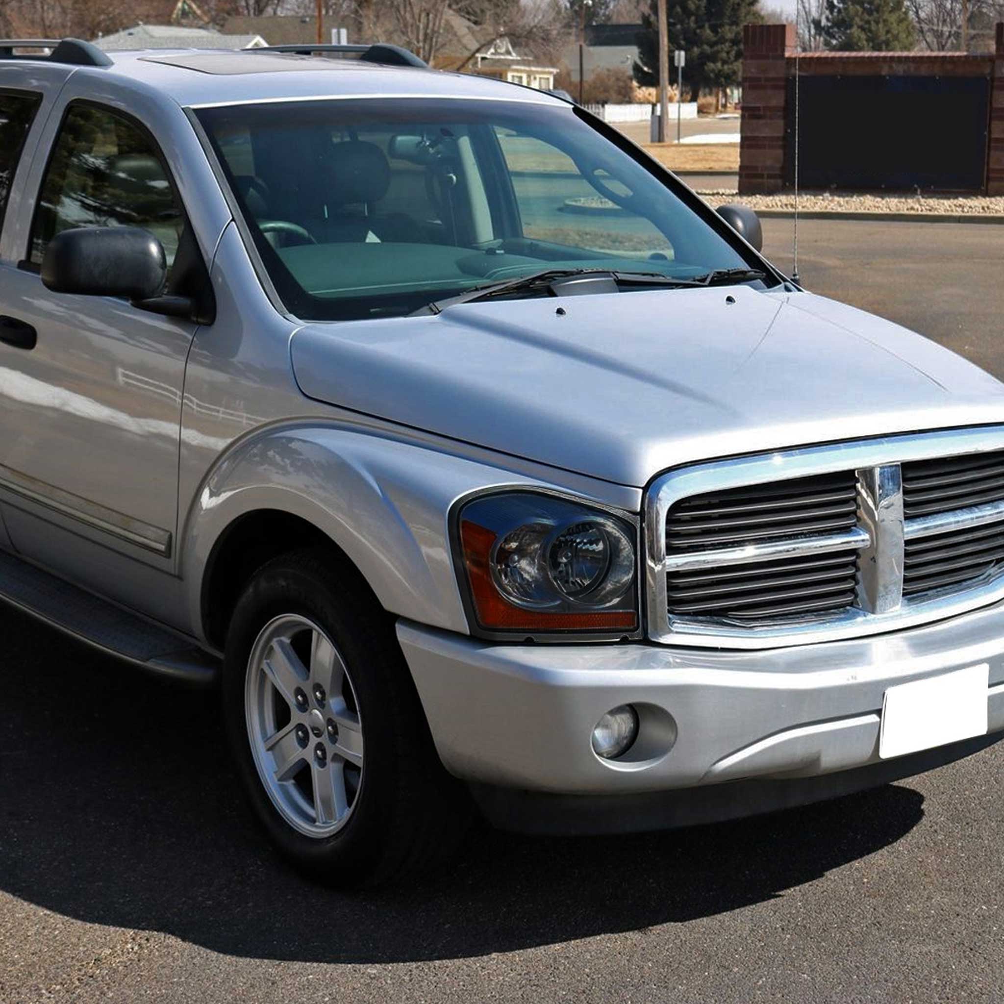 For Dodge Durango 2004-2006 Factory Style Headlights Chrome Housing Smoked Lens