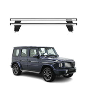 Roof Racks Cross Bars Carrier for Mercedes G Class W463 2.gen 2019-24 Alu Gray