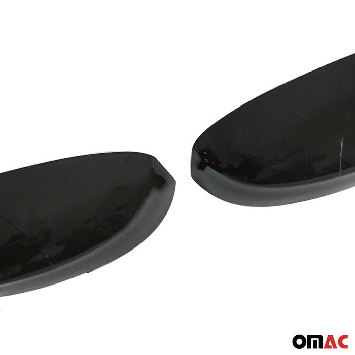 Side Mirror Cover Caps Fits Ford Focus 2008-2018 Glossy Black 2Pcs