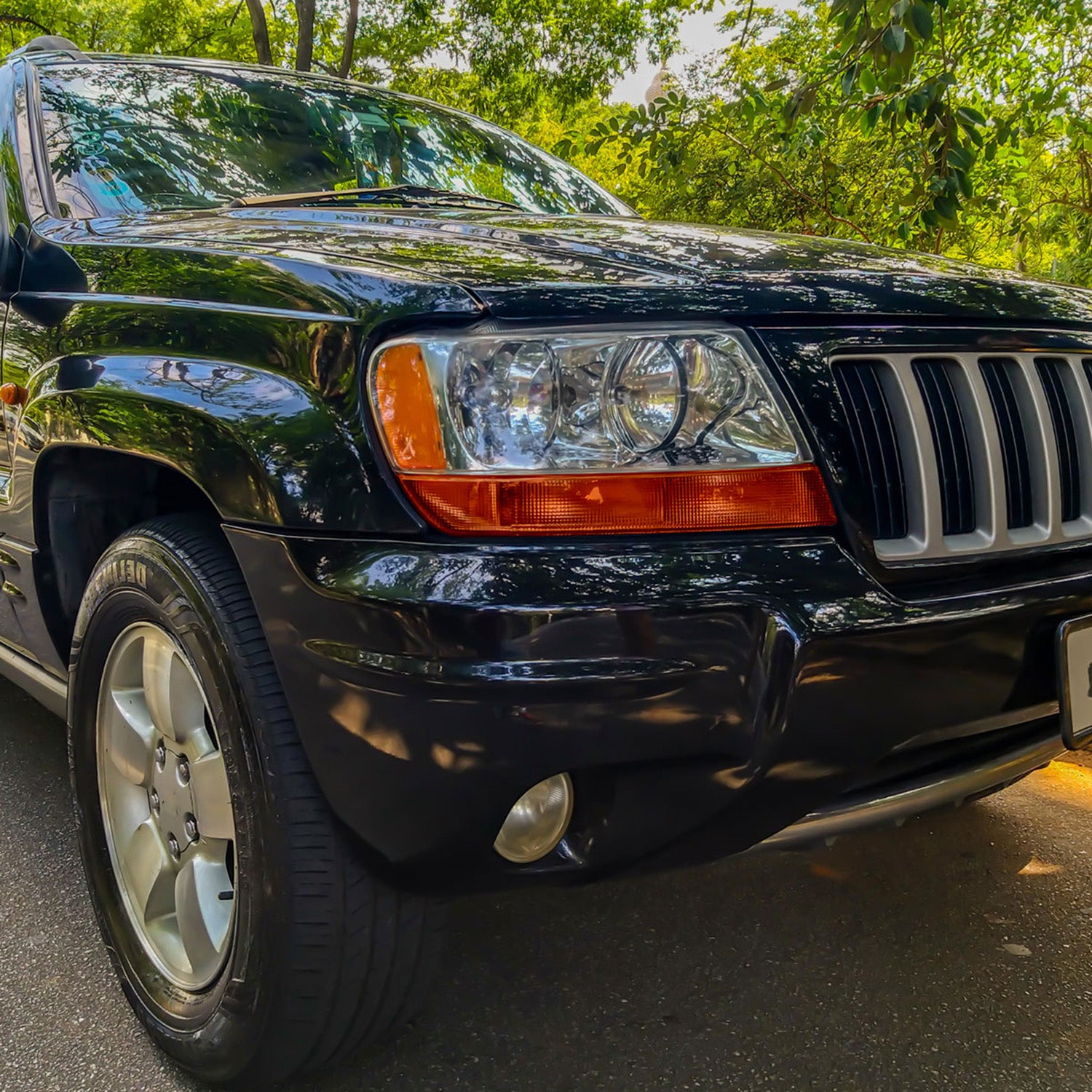 1999-2004 Jeep Grand Cherokee Factory Style Headlights Chrome/Clear Lens