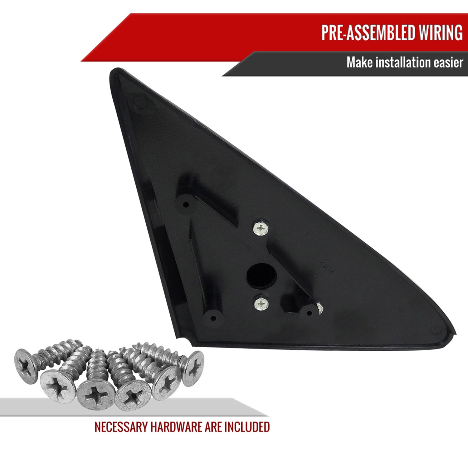 1992-1995 Honda Civic Coupe/Hatchback Black Manual Adjustable Spoon Mirrors