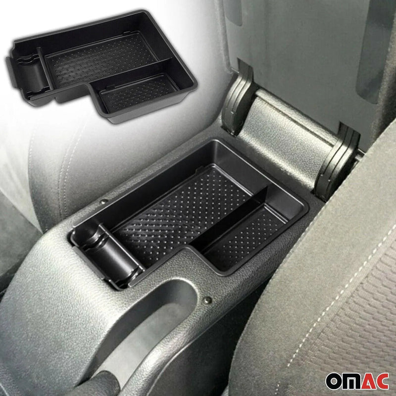 2010-2014 VW Golf Mk6 Center Console Armrest Storage Tray Black 1Pc