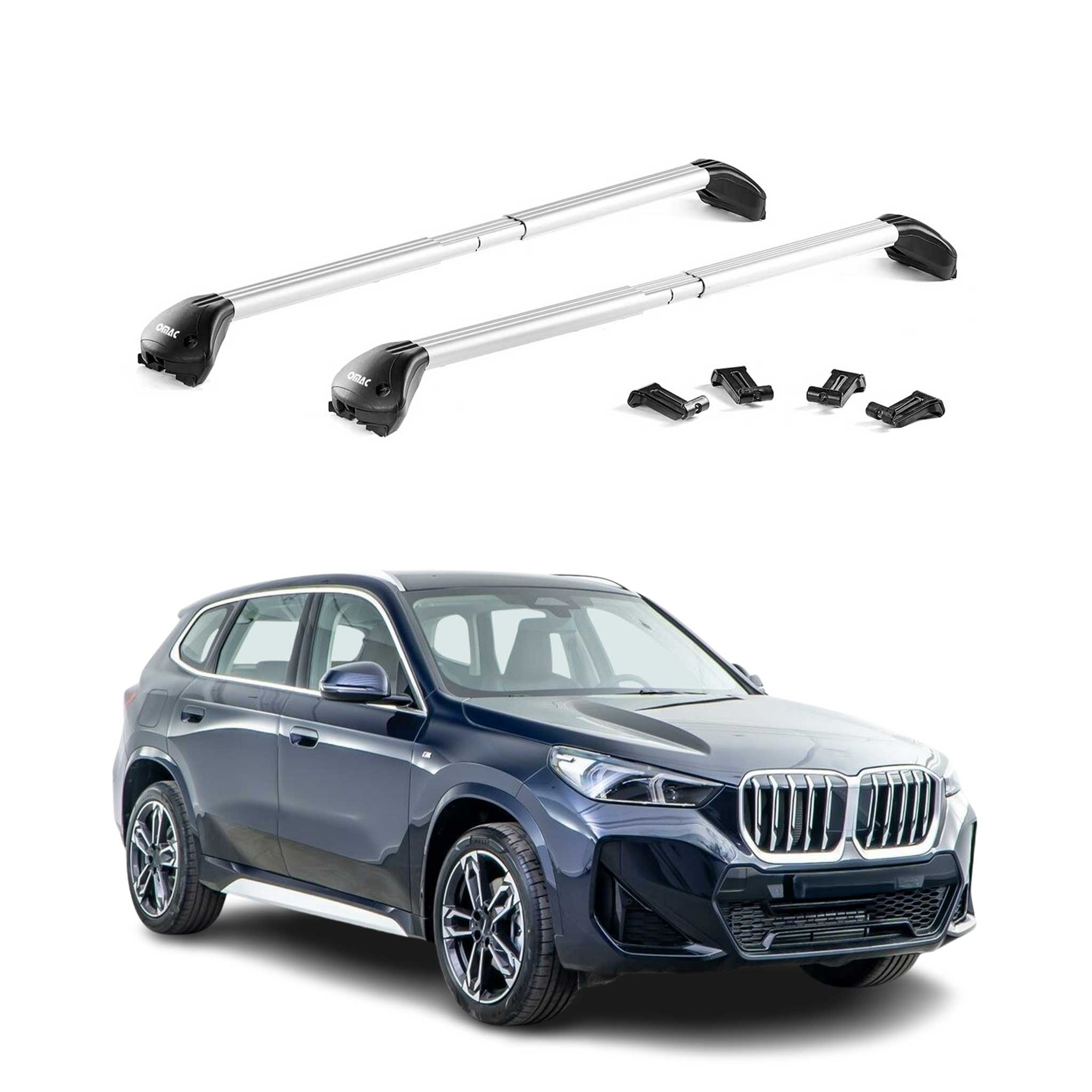 Roof Rack Cross Bars Luggage Carrier for BMW X1 U11 2023-2026 Alu Silver 2x