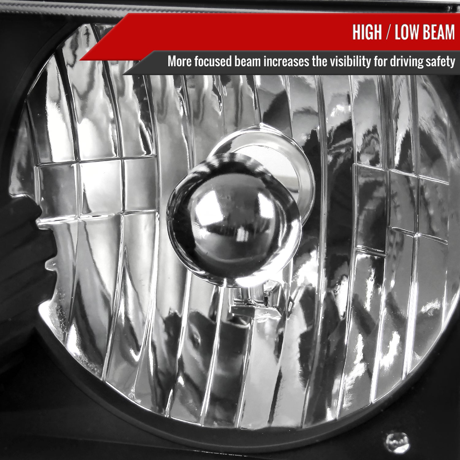 2001-2011 Ford Ranger Factory Headlights Amber Lens Corner Signal Lights Black