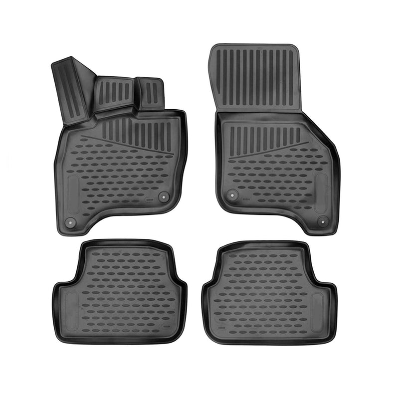 2015-2019 VW e-Golf Floor Mats Liners Full Set All Weather Black