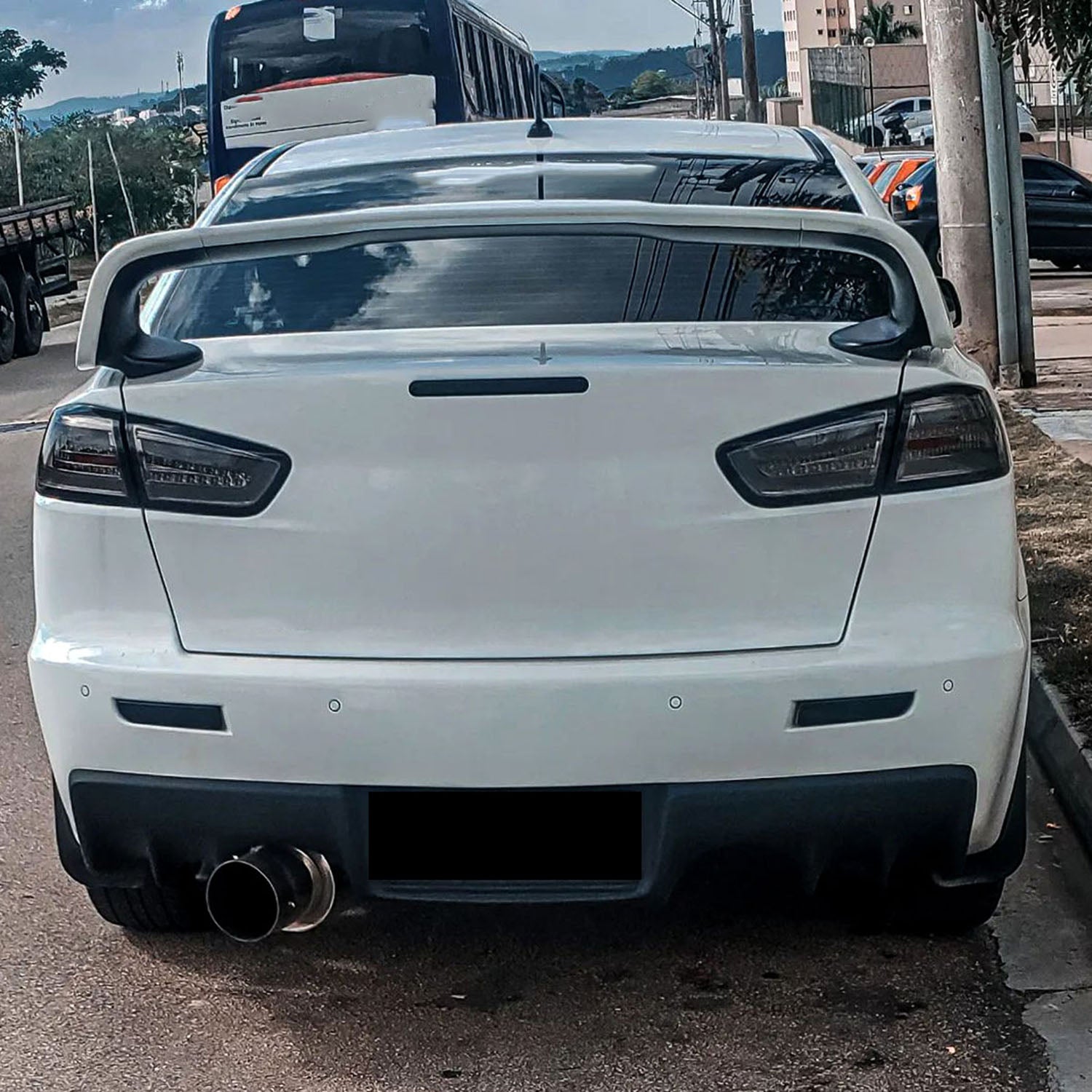 2008-2017 Mitsubishi Lancer / 08-2015 Lancer EVO X LED Tail Lights Chrome/Smoke