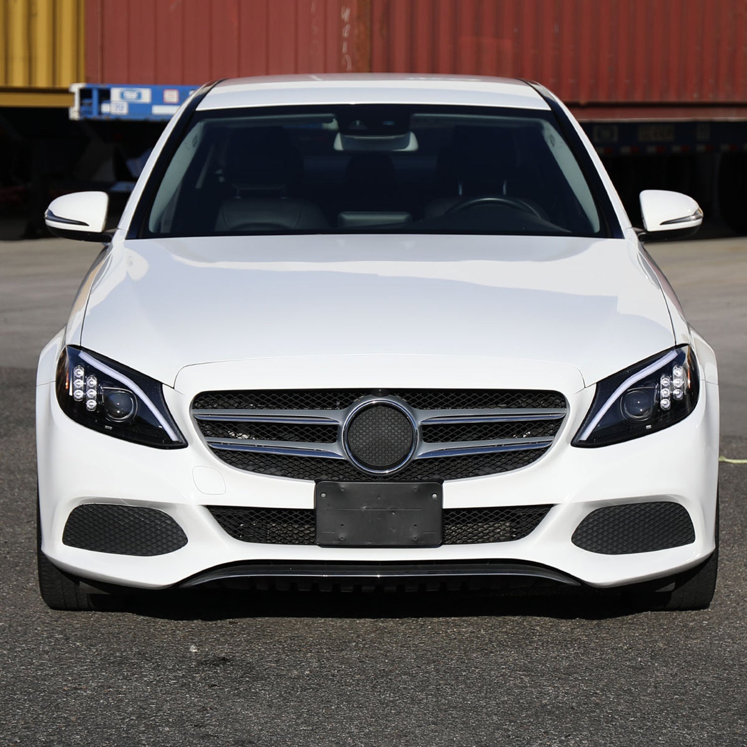 2015-2018 Mercedes-Benz C-Class W205 Full LED Headlights Signal Black