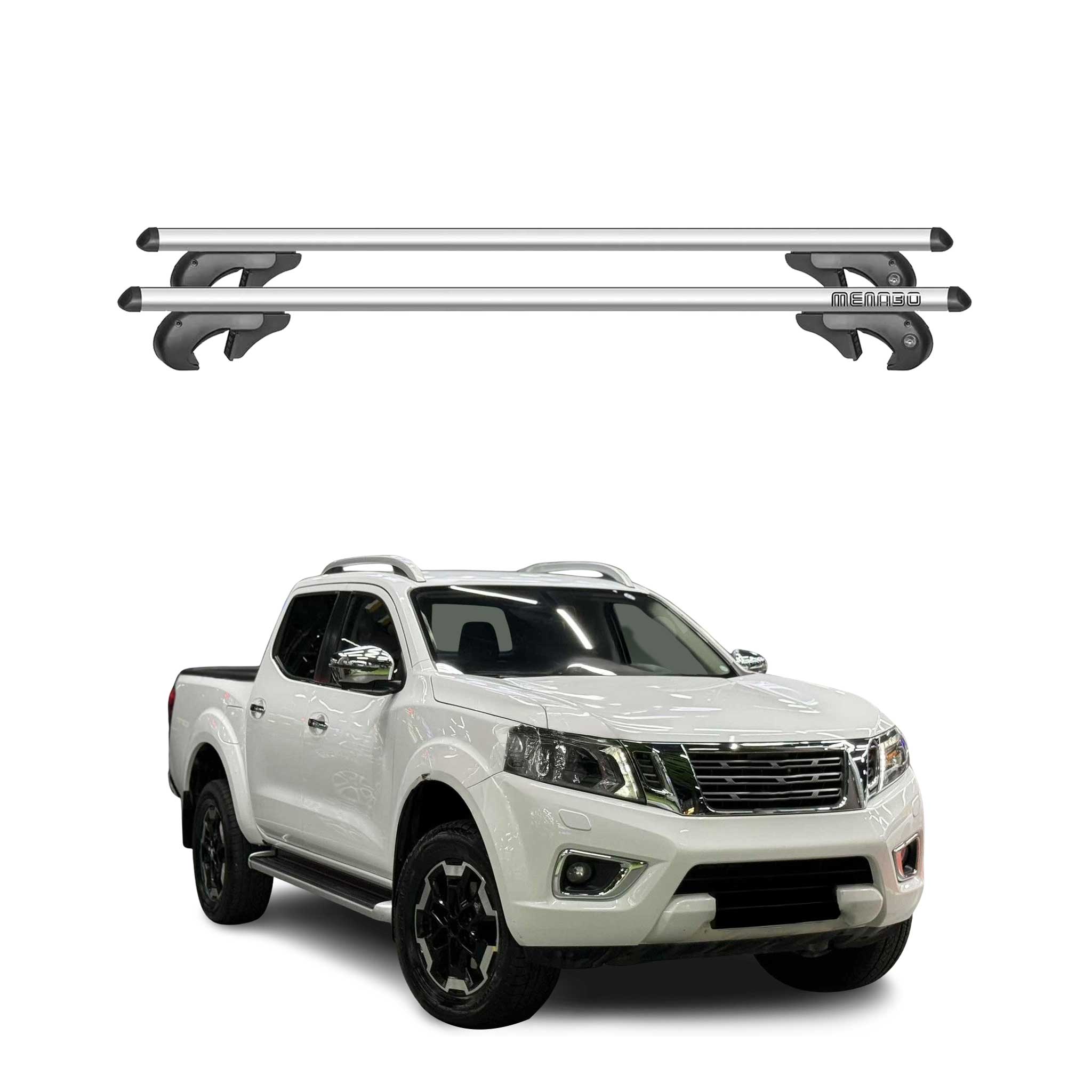 2016-2020 Nissan Np300 Navara Roof Rack Cross Bars Silver
