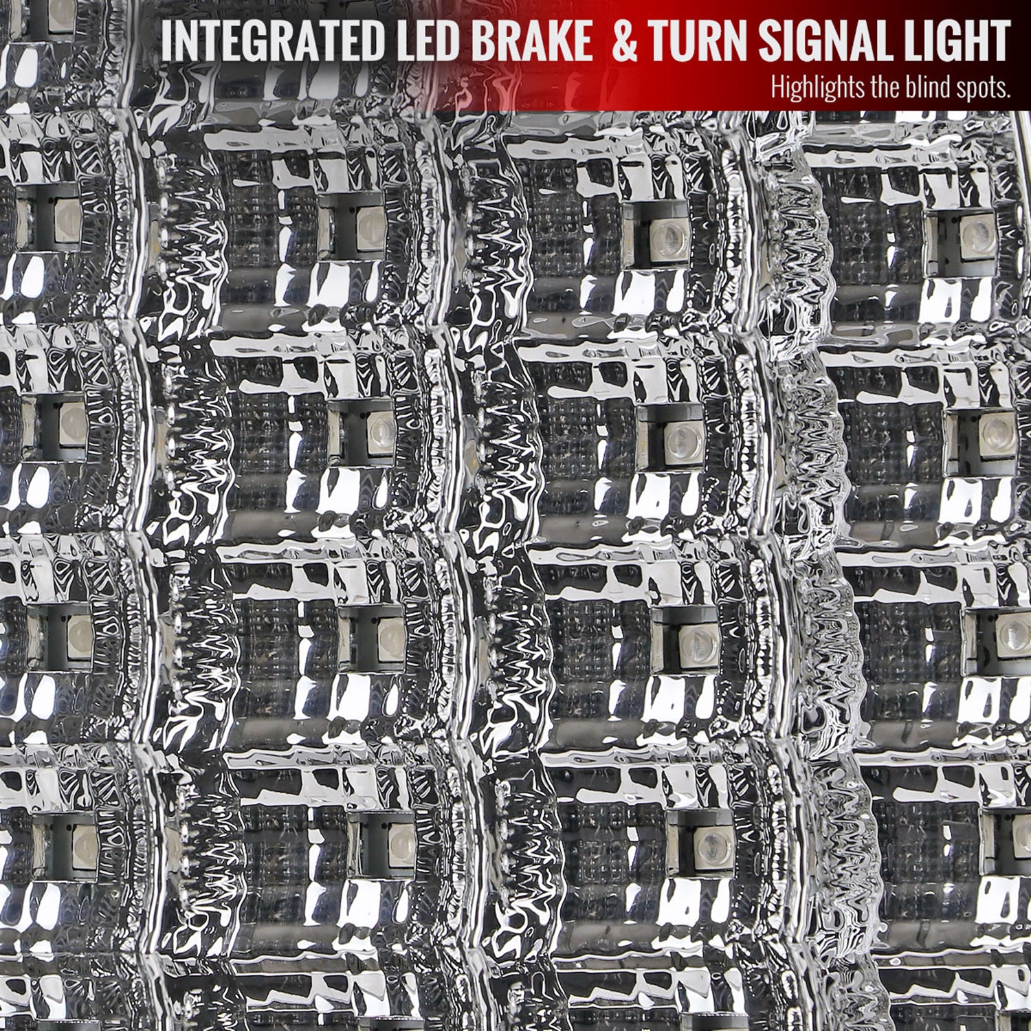 2009-2018 Dodge RAM 1500 2500 3500 White Bar LED Tail Lights Chrome