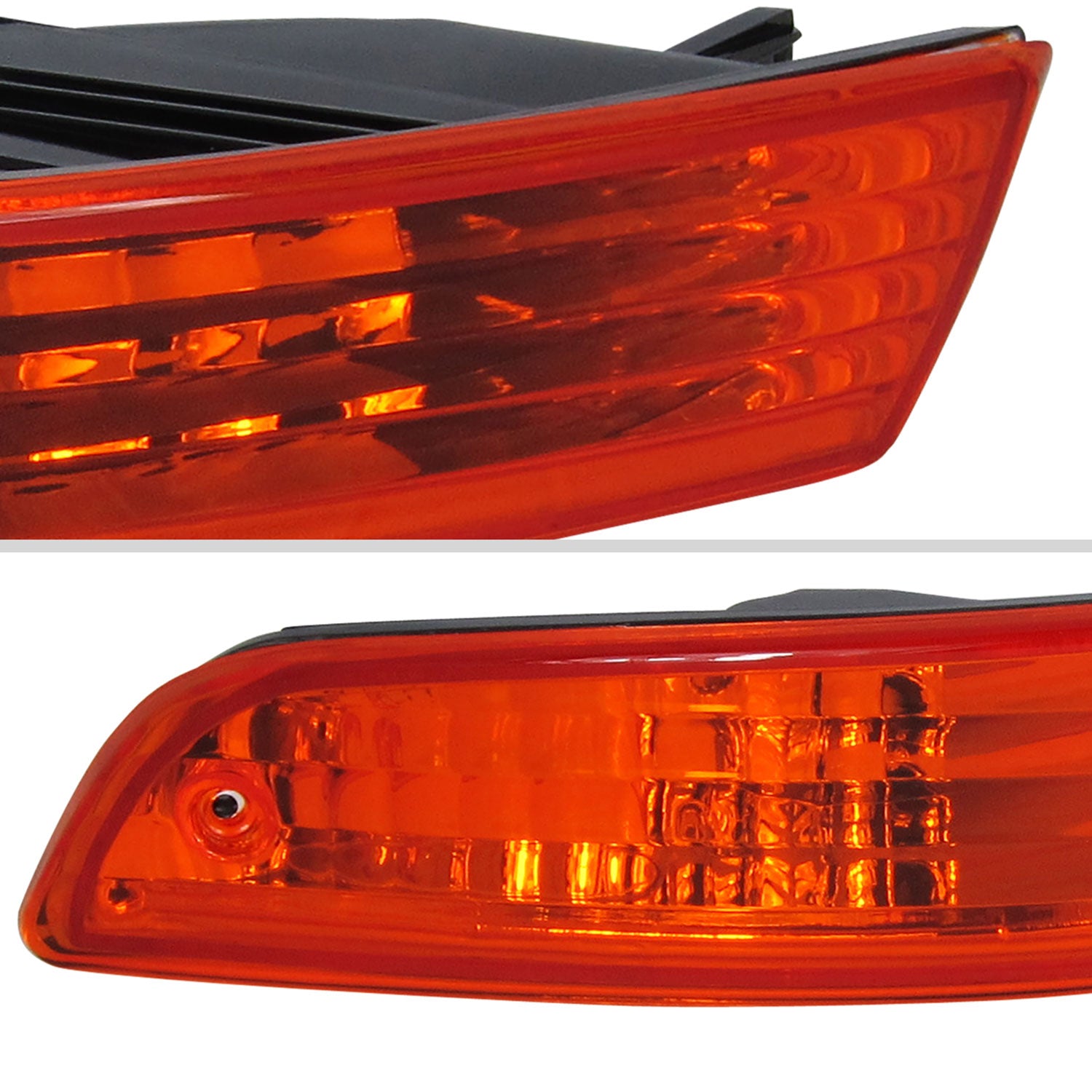 1994-1997 Accura Integra Bumper Lights Chrome Housing/Amber Lens