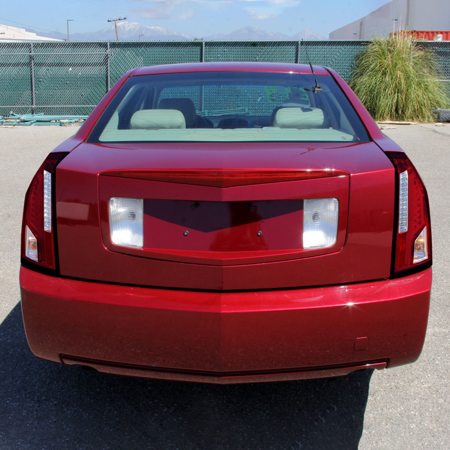 2003-2007 Cadillac CTS LED Tail Lights Chrome Housing/Red Lens