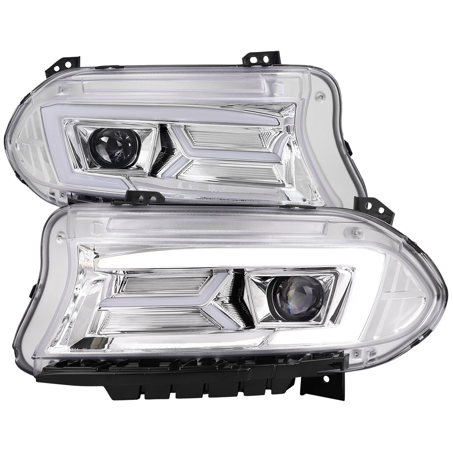 2015-2023 Dodge Charger LED Projector Headlights LED Turn Signal Chrome
