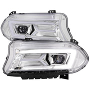 2015-2023 Dodge Charger LED Projector Headlights LED Turn Signal Chrome
