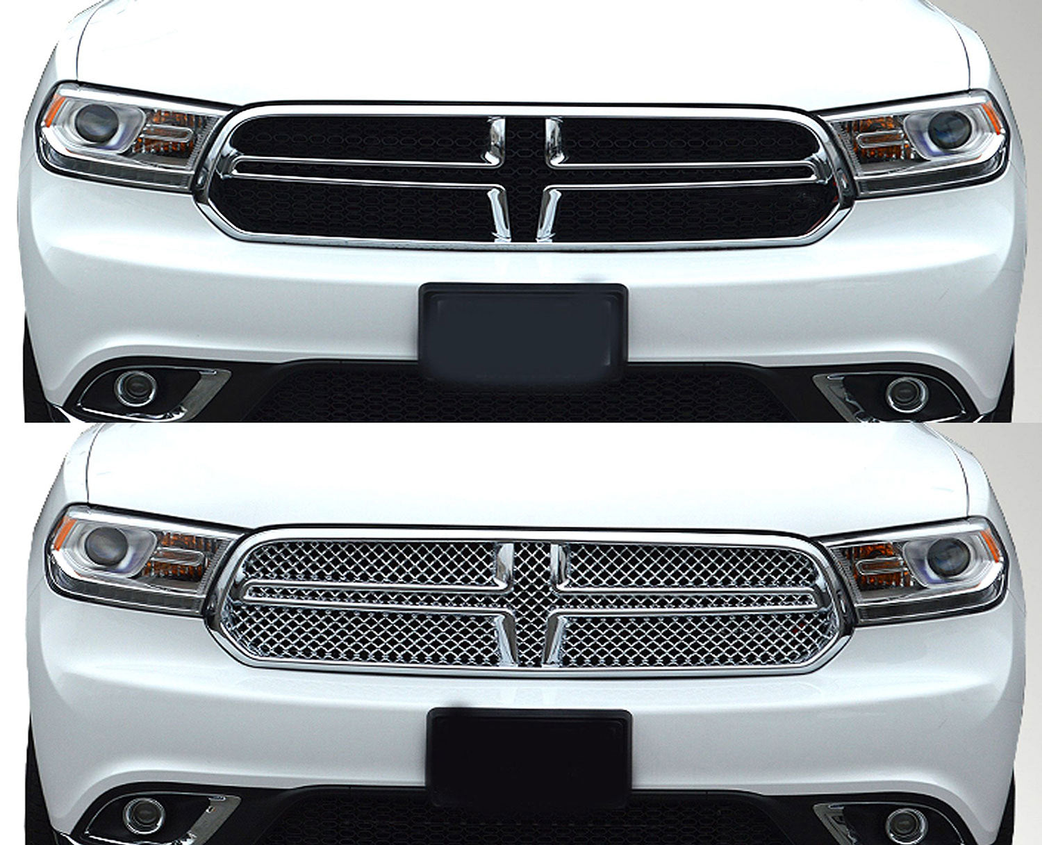 2014-2020 Dodge Durango Grille Overlay Chrome 1Pcs ABS Plastic