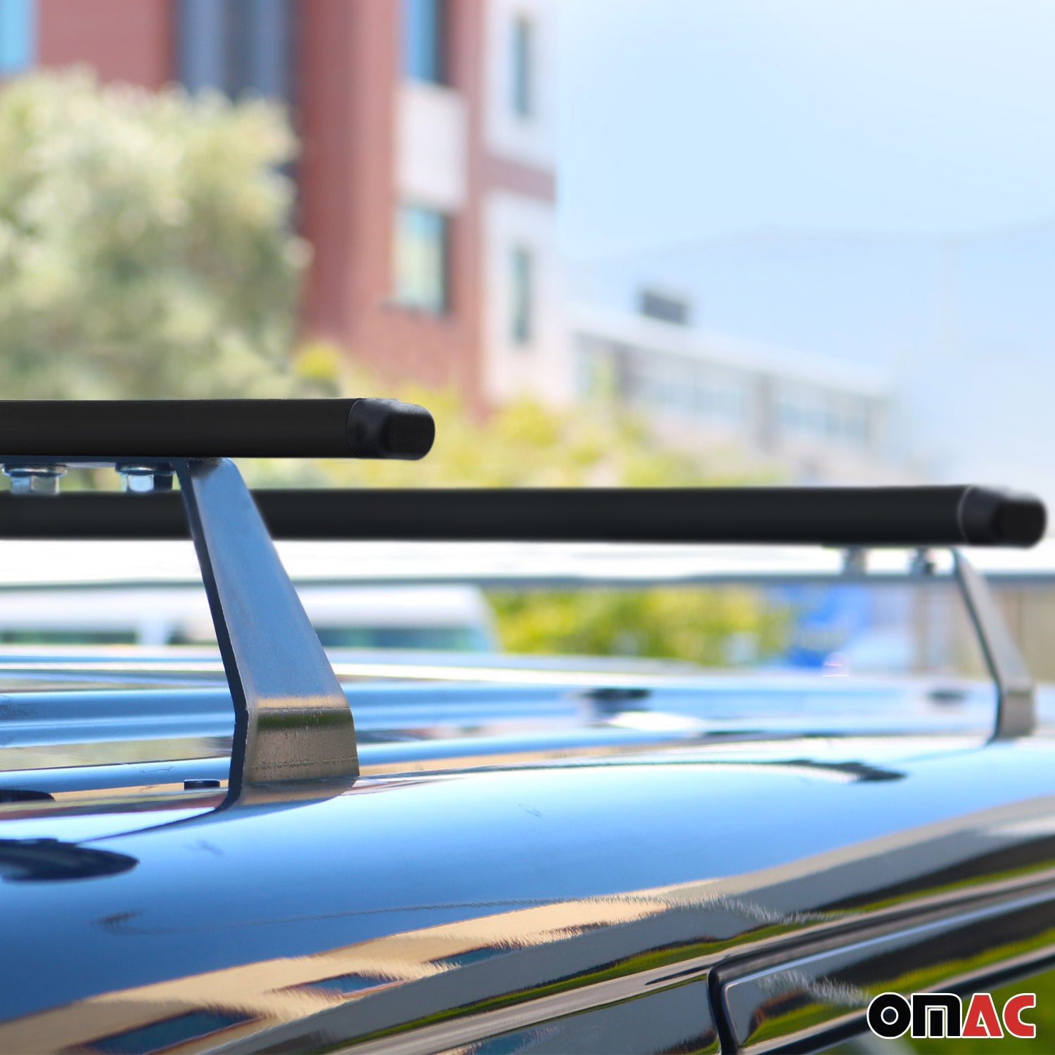 2013-2021 Nissan NV200 Roof Rack Cross Bars Luggage Carrier Steel Black 2 Pcs