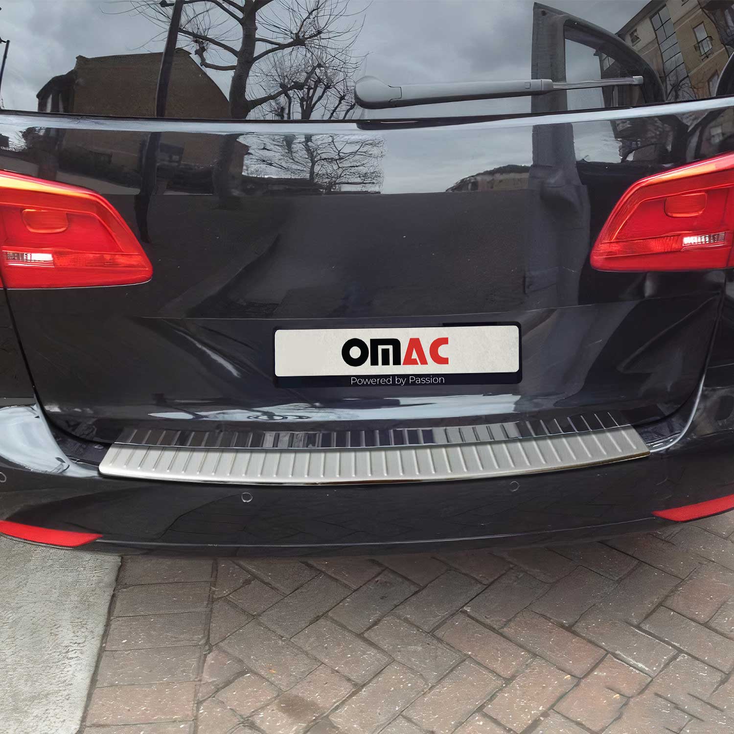 2010-2015 VW Touran Rear Bumper Guard Stainless Steel Brushed