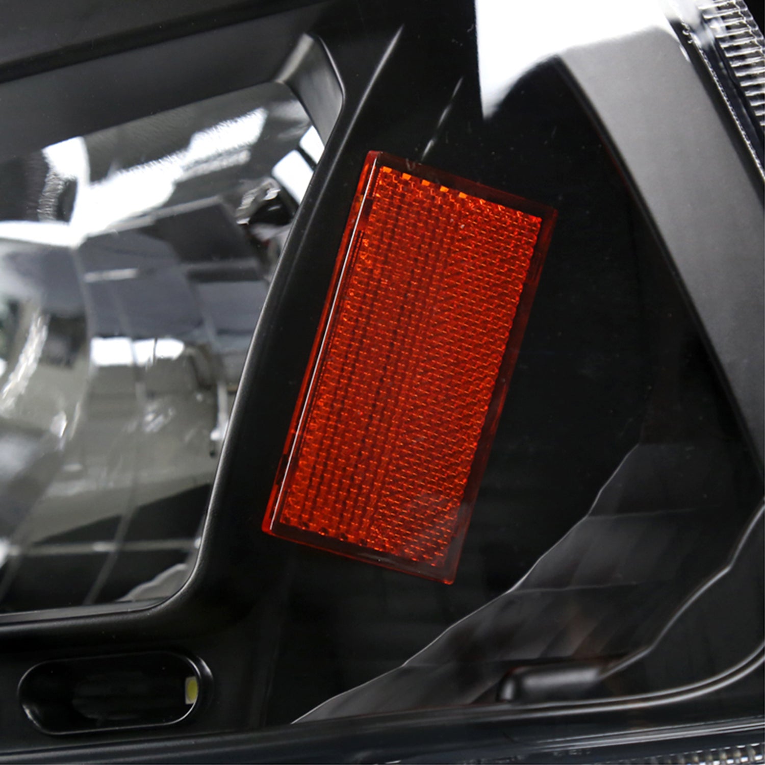 2006-2010 Dodge Charger 1PC LED Light Factory Headlights Amber Reflector Black