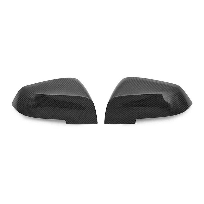 2012-2019 BMW 3 Series F30 Sedan Side Mirror Cover Caps Carbon Fiber Black 2Pcs