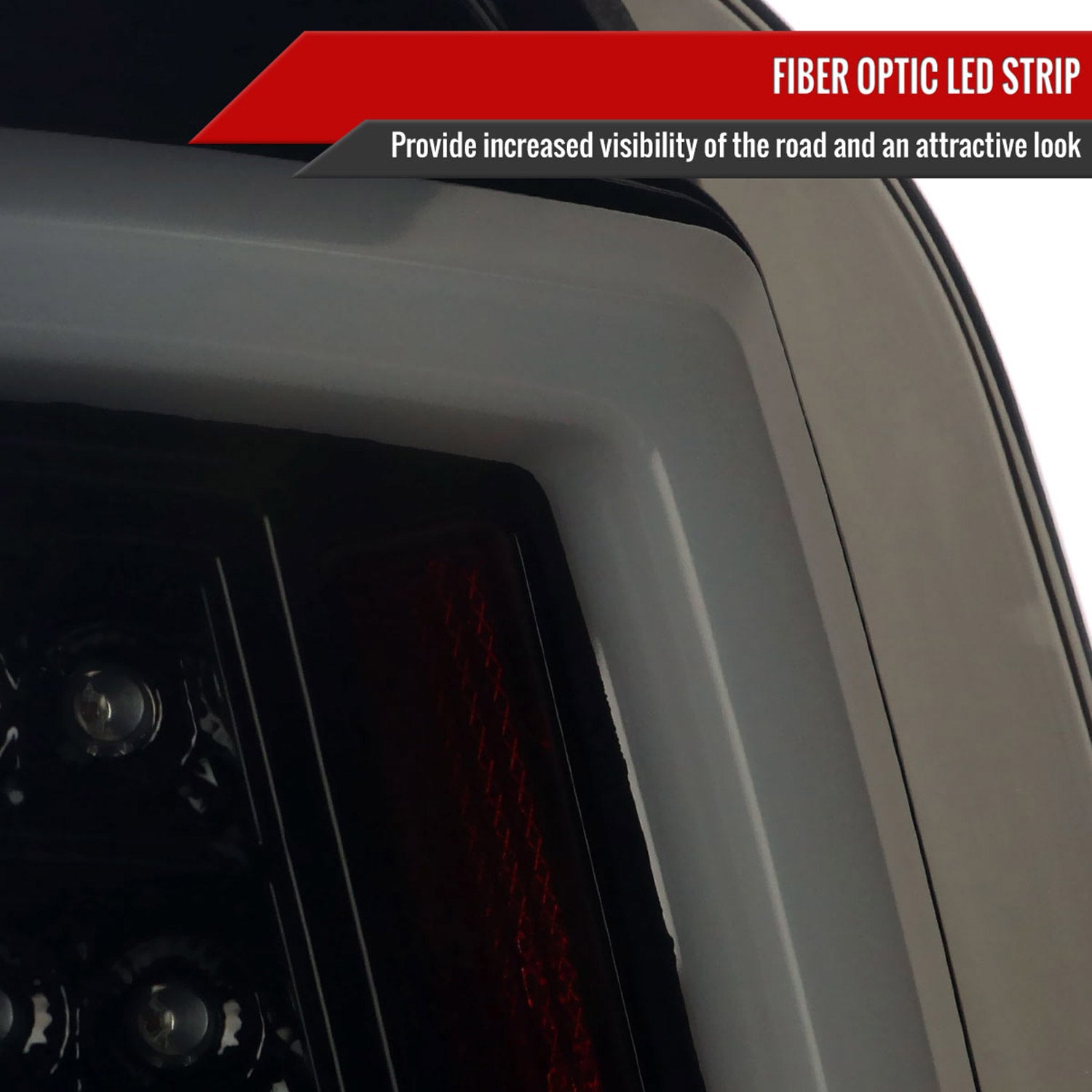 2016-2022 Toyota Tacoma LED Bar Tail Lights Glossy Black Housing/Smoke Lens