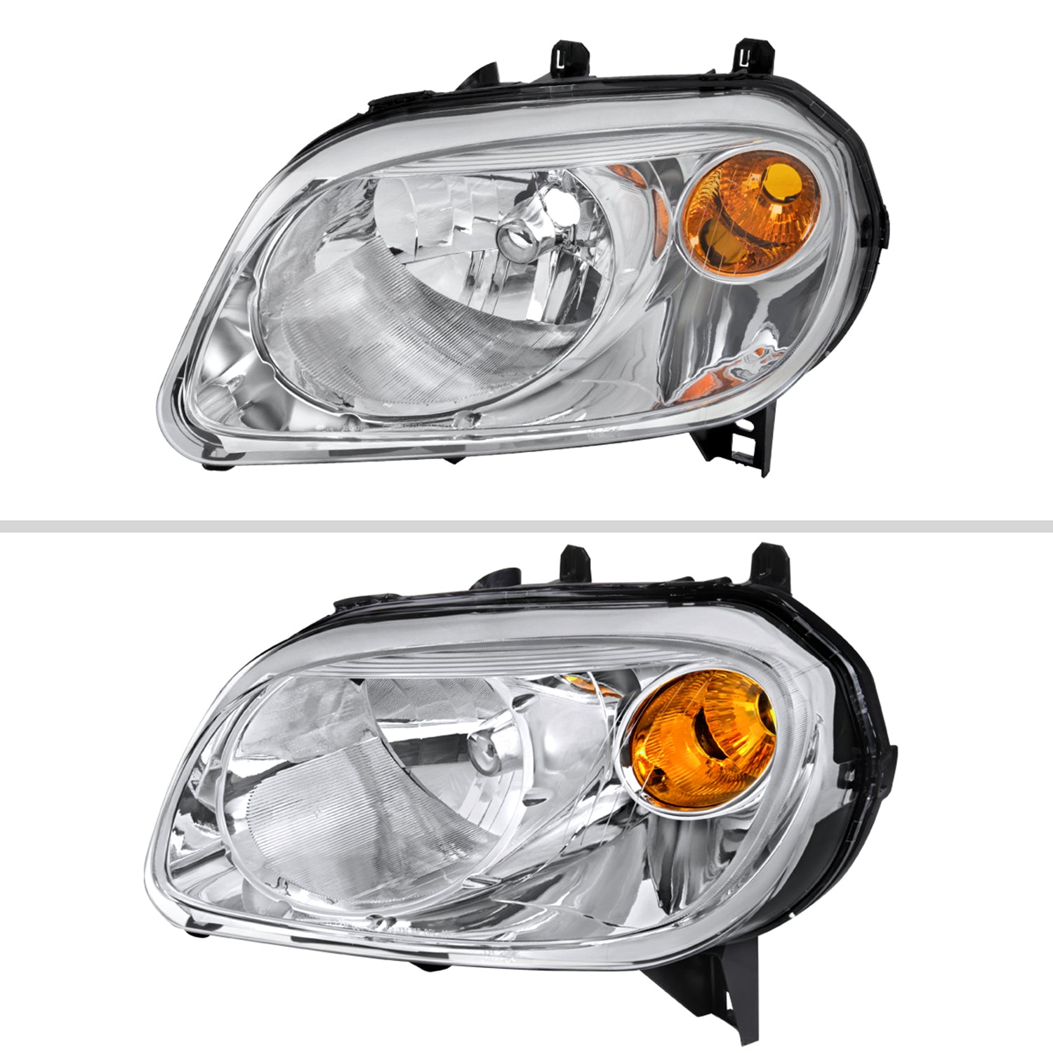 2006-2011 Chevrolet HHR Factory Style Headlights Chrome Housing/Clear Lens