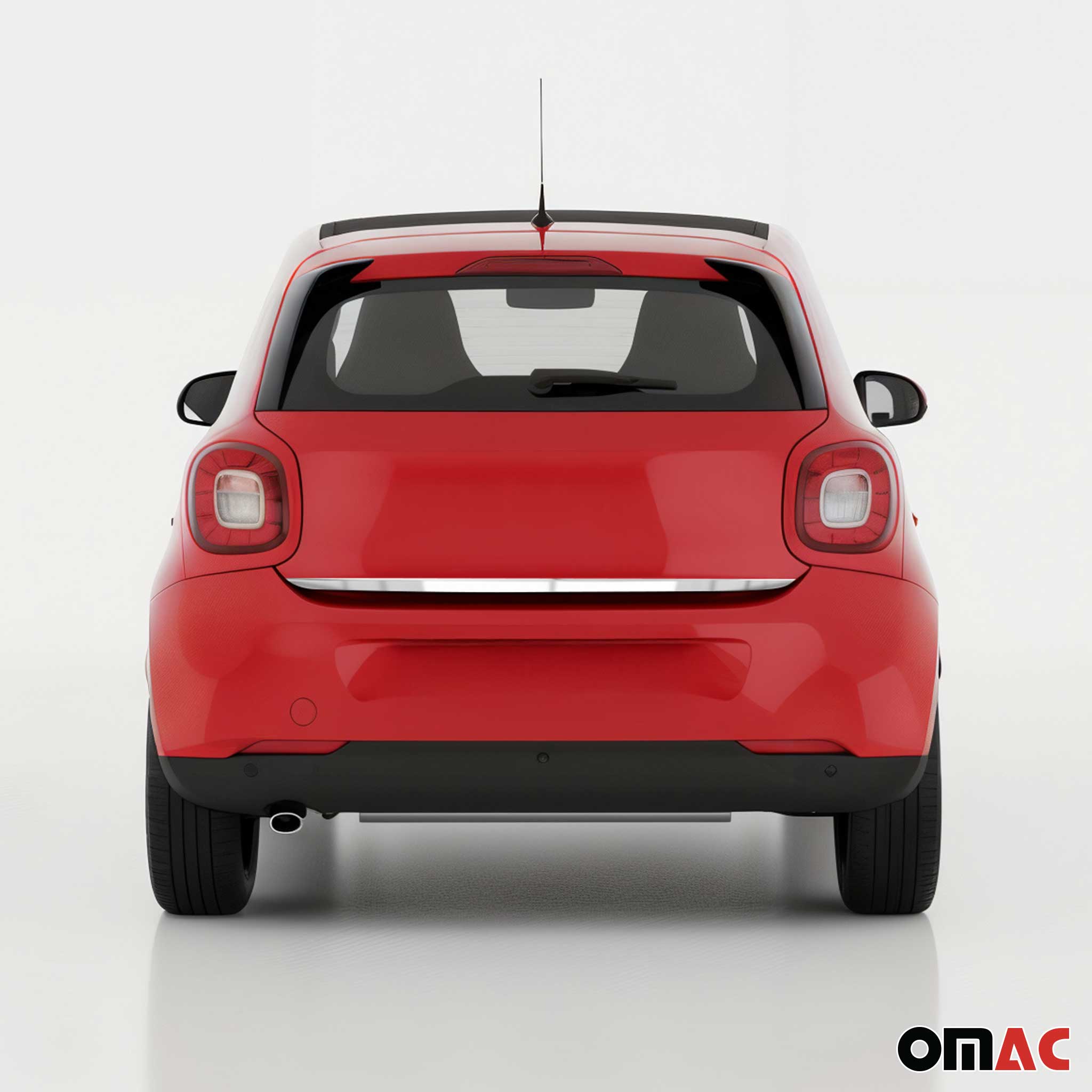 2016-2017 Smart ForTwo Rear Trunk Molding Trim Stainless Steel Silver