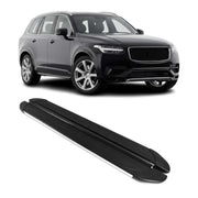 2016-2026 Volvo XC90 Running Boards Side Steps Silver & Black