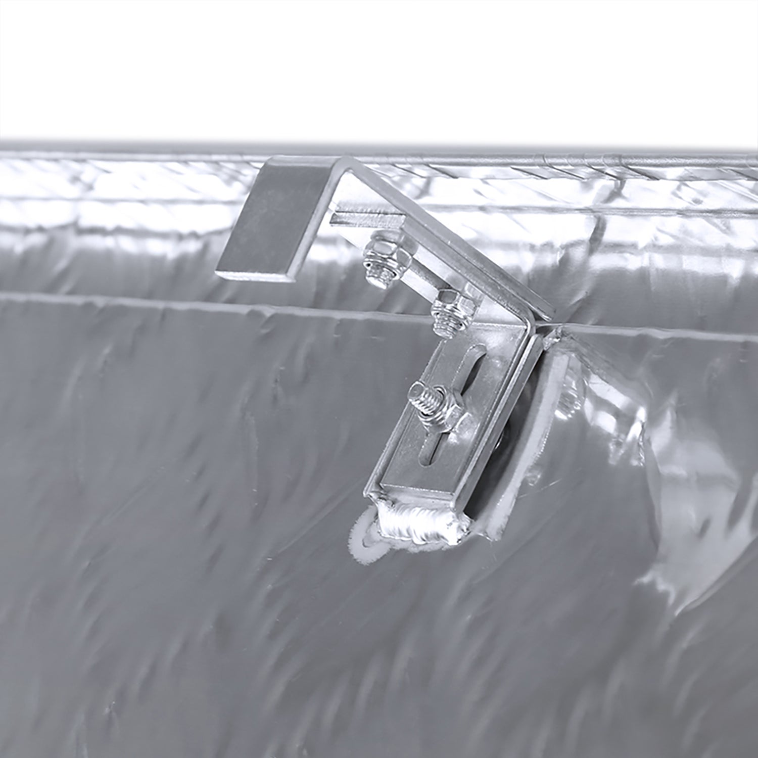 Universal 49" Heavy Duty Silver Alu Truck Tool Box w/ Side Handles Lock & Keys