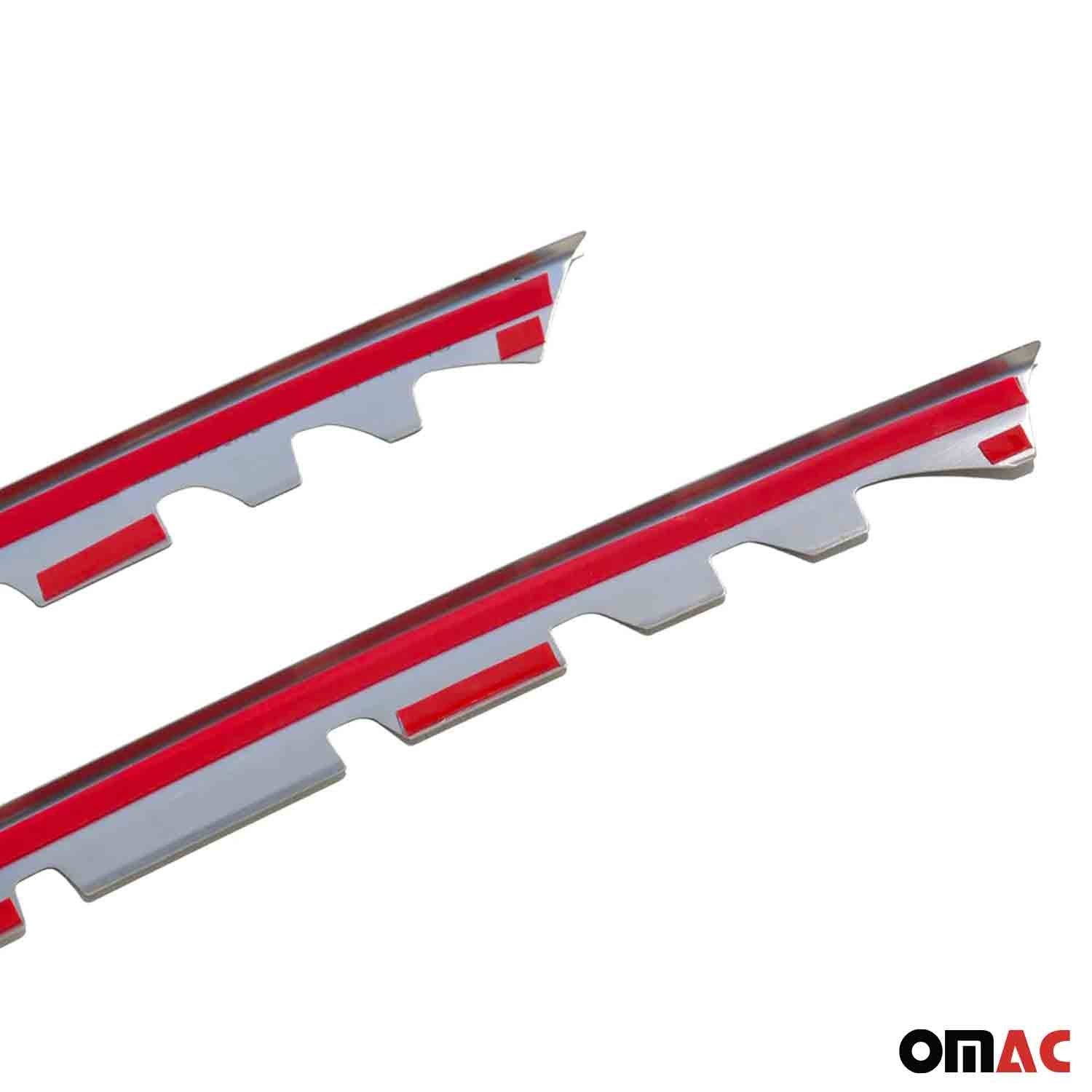 2016-2024 Mercedes Metris Front Bumper Trim Molding Stainless Steel 2Pcs