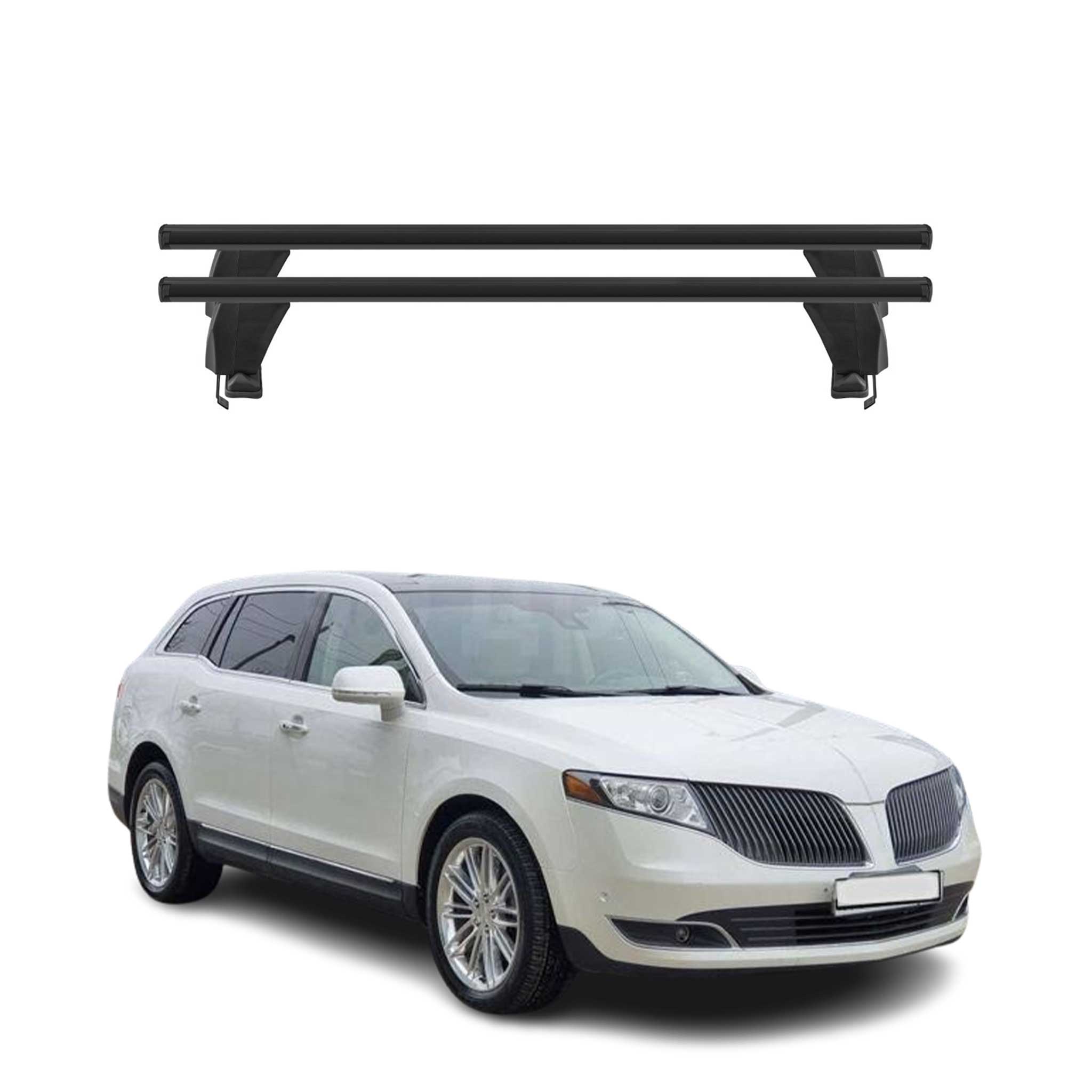 2010-2019 Lincoln MKT Roof Rack Cross Bars Black