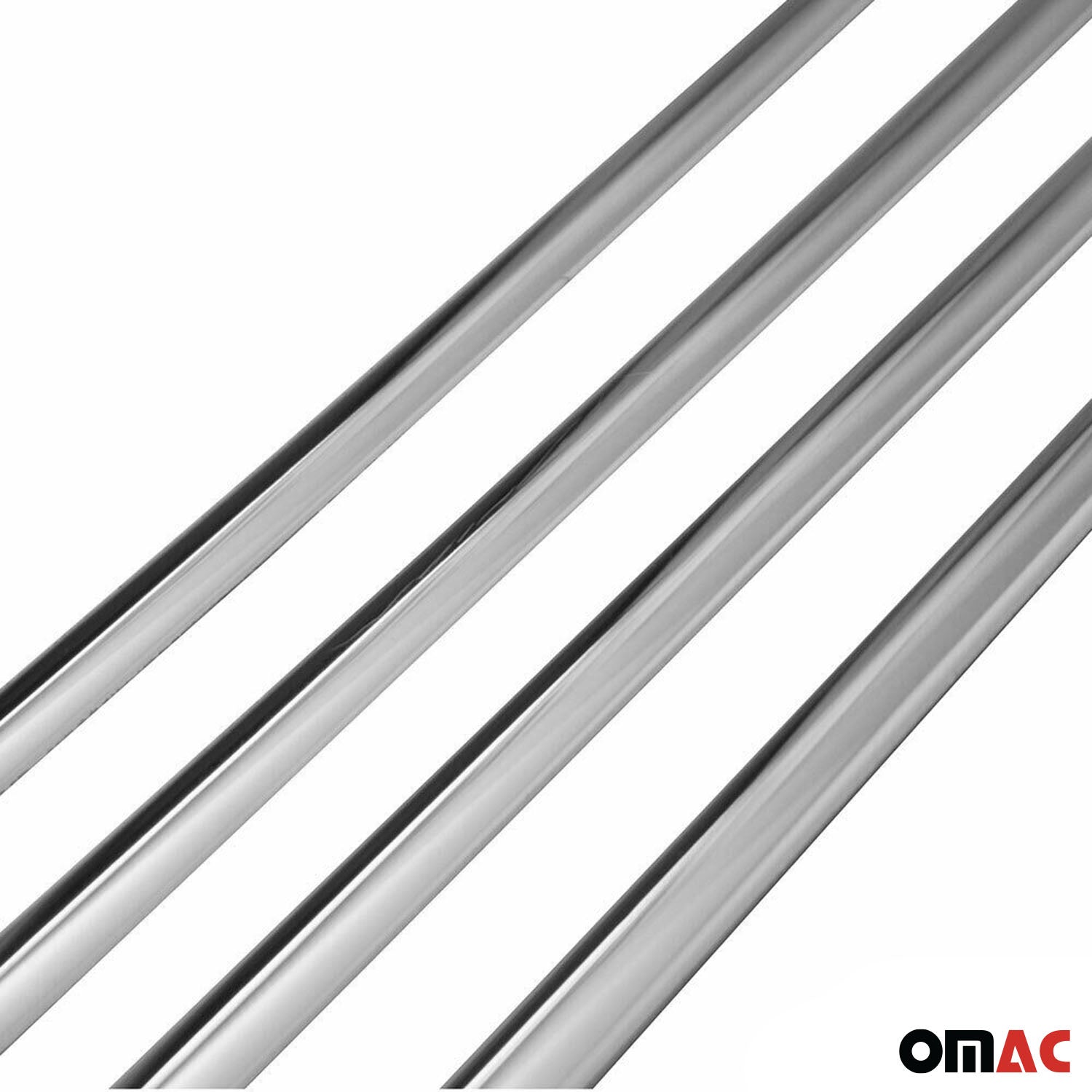 2010-2016 Audi A4 Side Door Molding Trim Skirt Garnish Stainless Steel Silver 4 Pcs