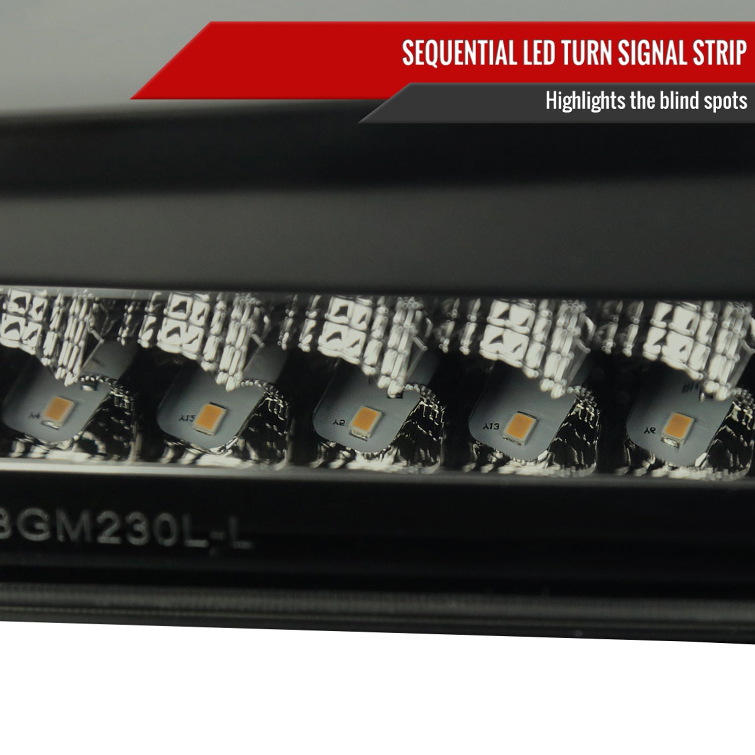 2004-2012 Chevy Colorado/ Canyon LED Bumper Corner Signal Lights Black Smoke