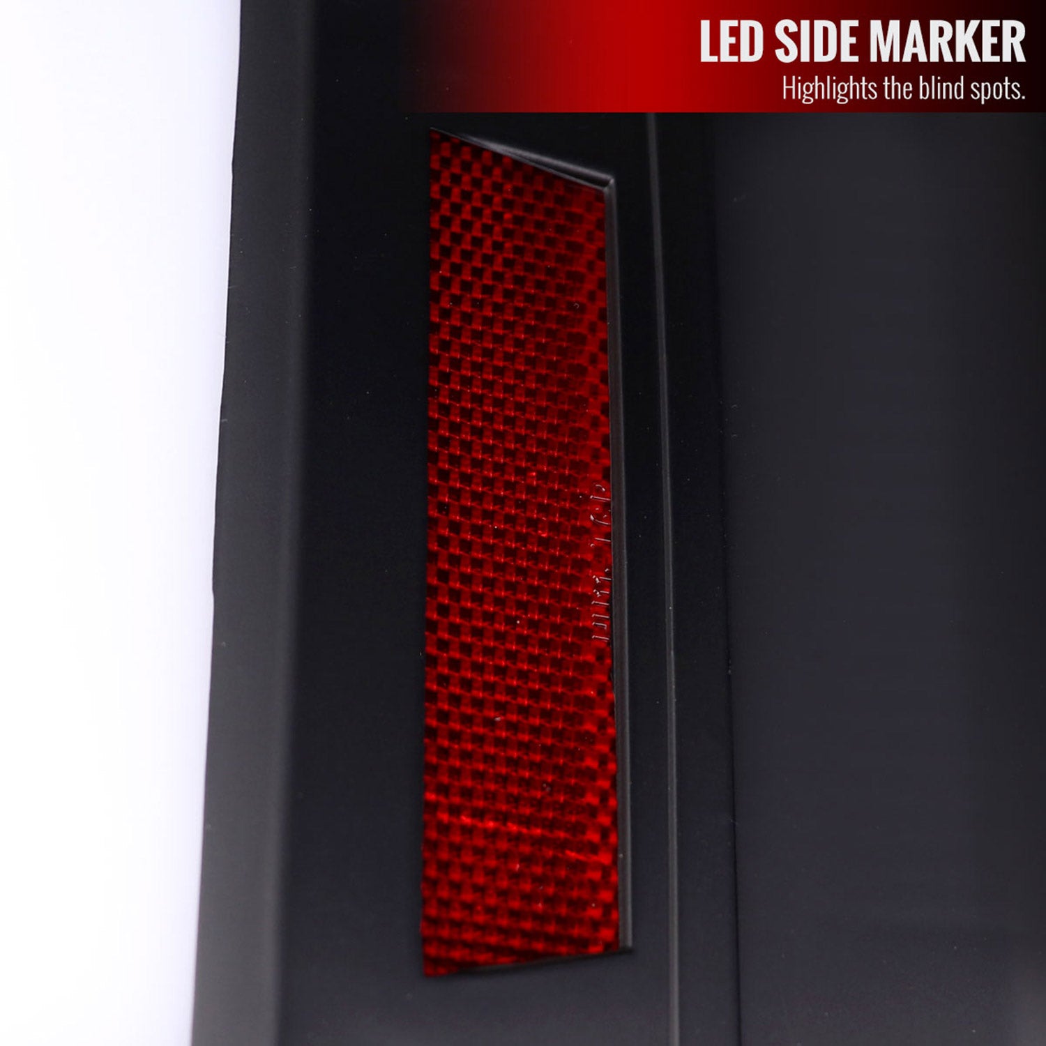 2007-2013 Chevy Silverado 1500 2500HD/3500HD LED Tail Lights White Bar Black