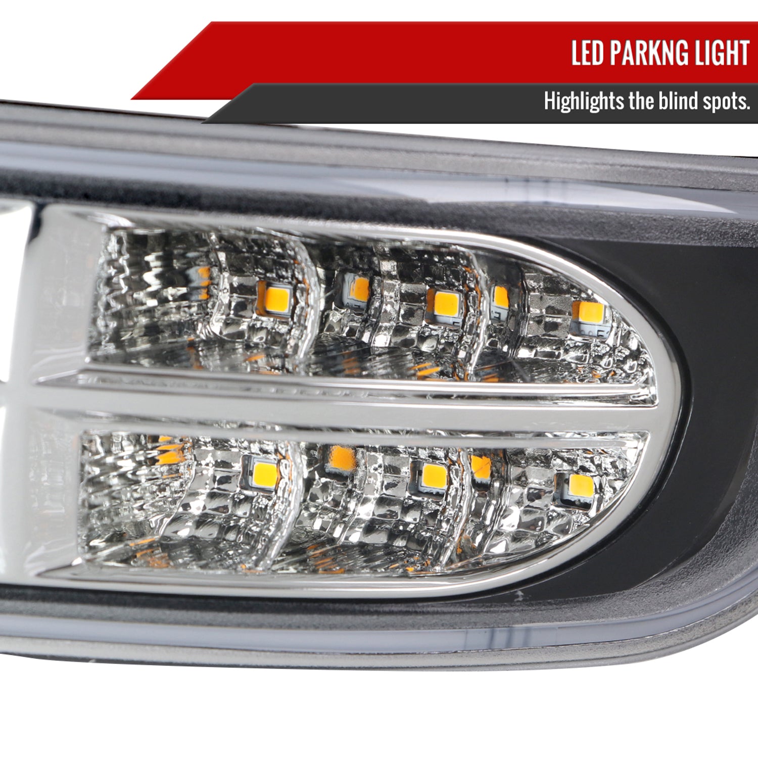 1999-2007 GMC Sierra/Yukon/Yukon XL Bumper Lights Turn Signal Lights Chrome