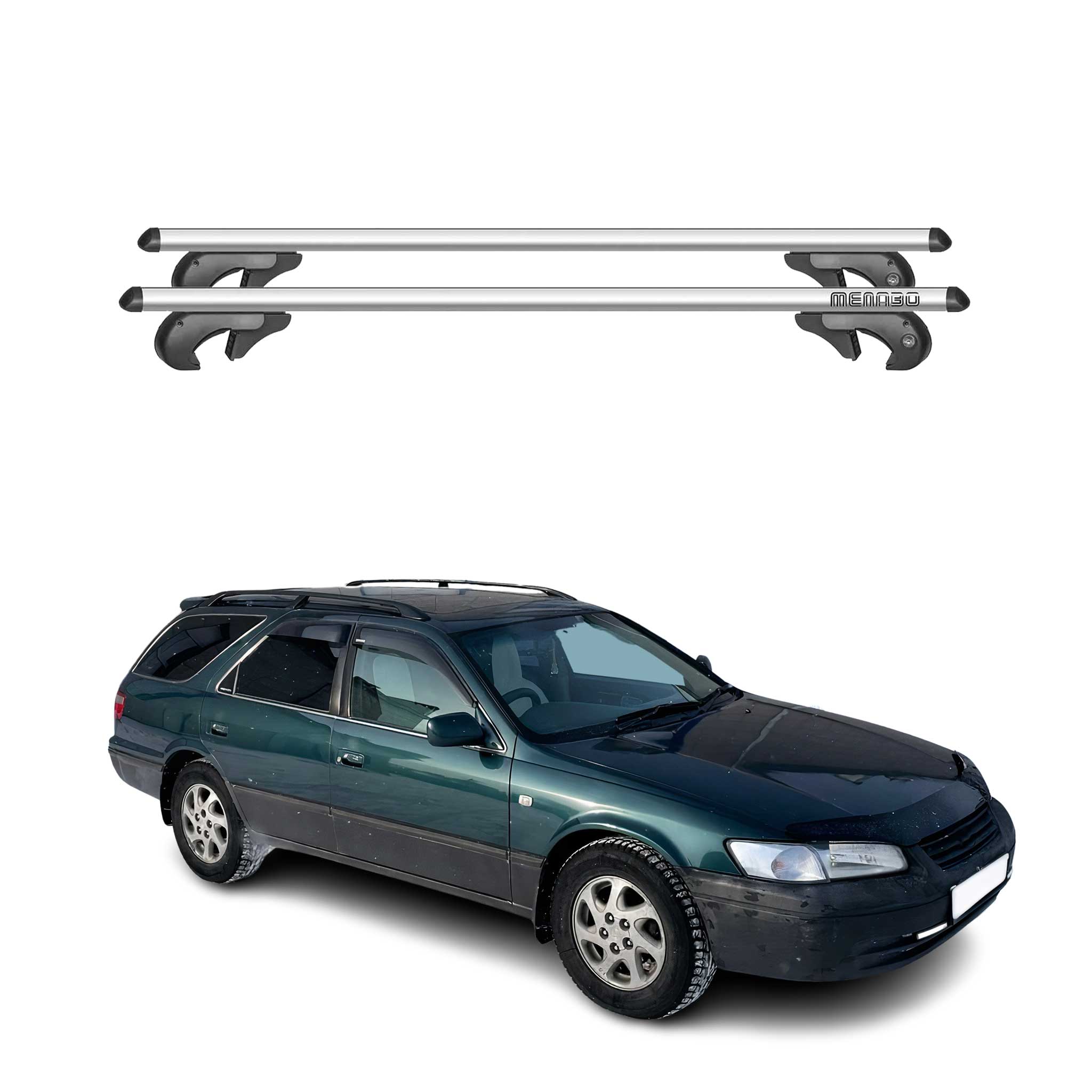 1991-2001 Toyota Camry Roof Rack Cross Bars Silver