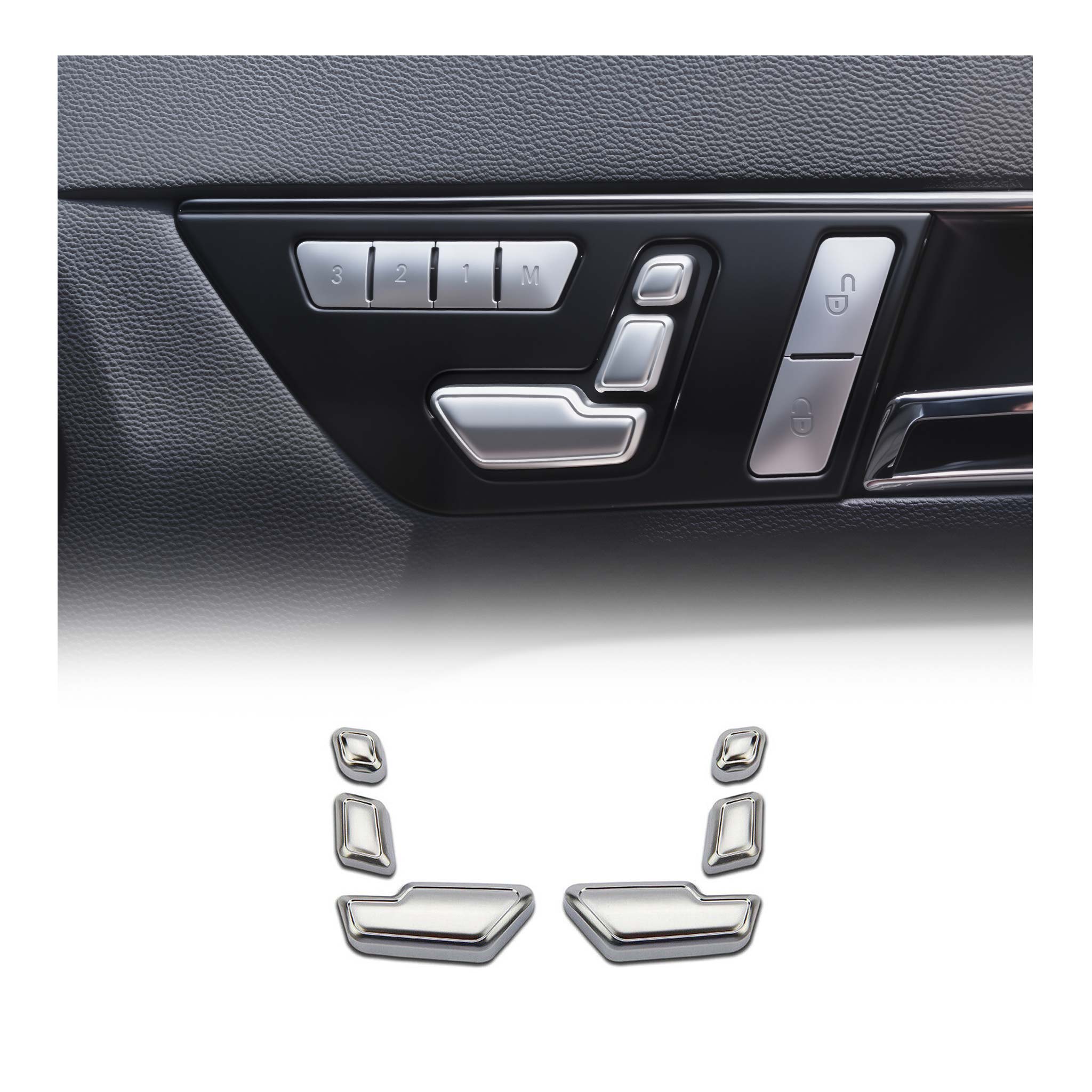 Mercedes GLA CLA GLE GLS A B C E Seat Adjustment Button Frame Class Chrome