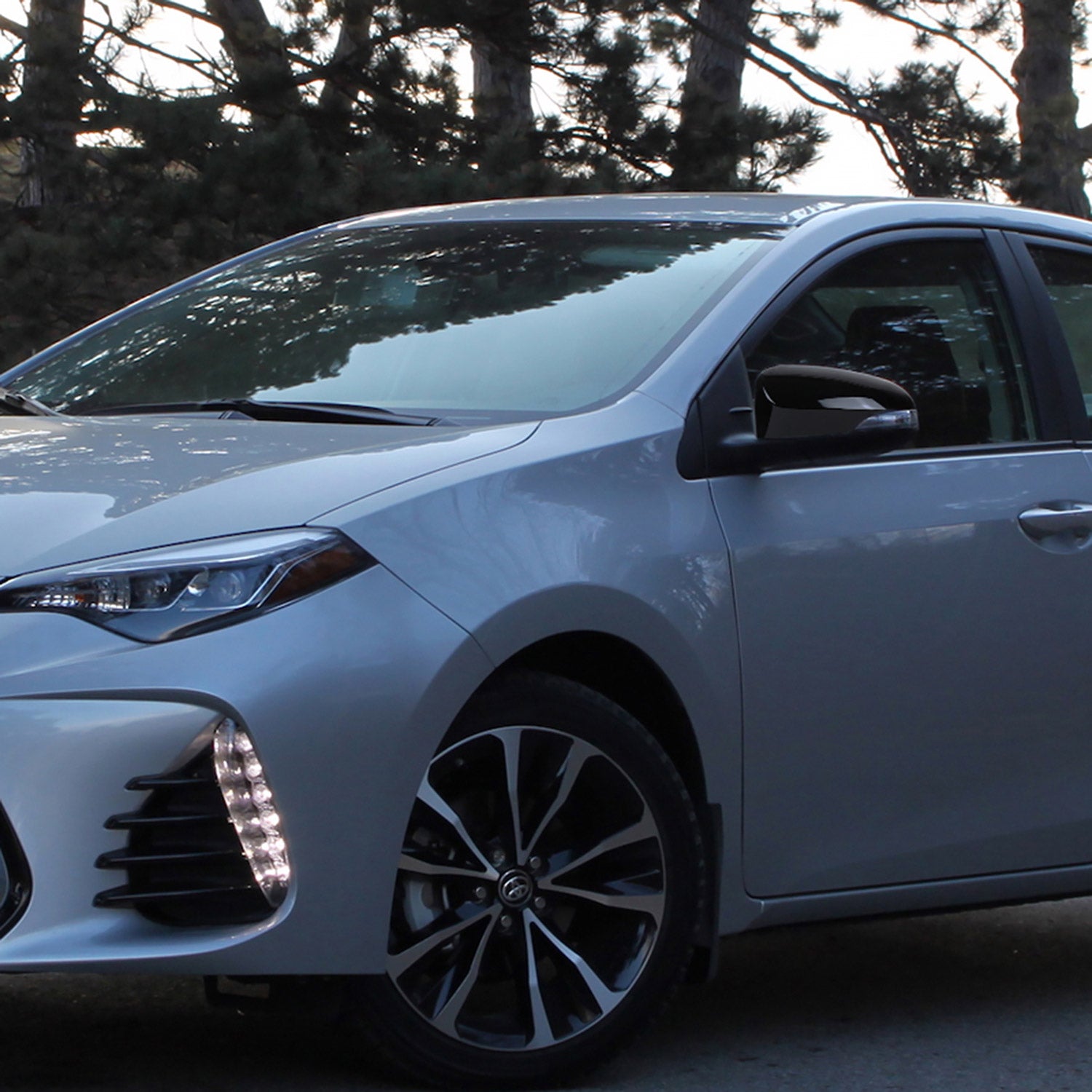 2014-2018 Toyota Corolla Glossy Black 9Pin Auto-Fold&Heated Side Mirror Driver