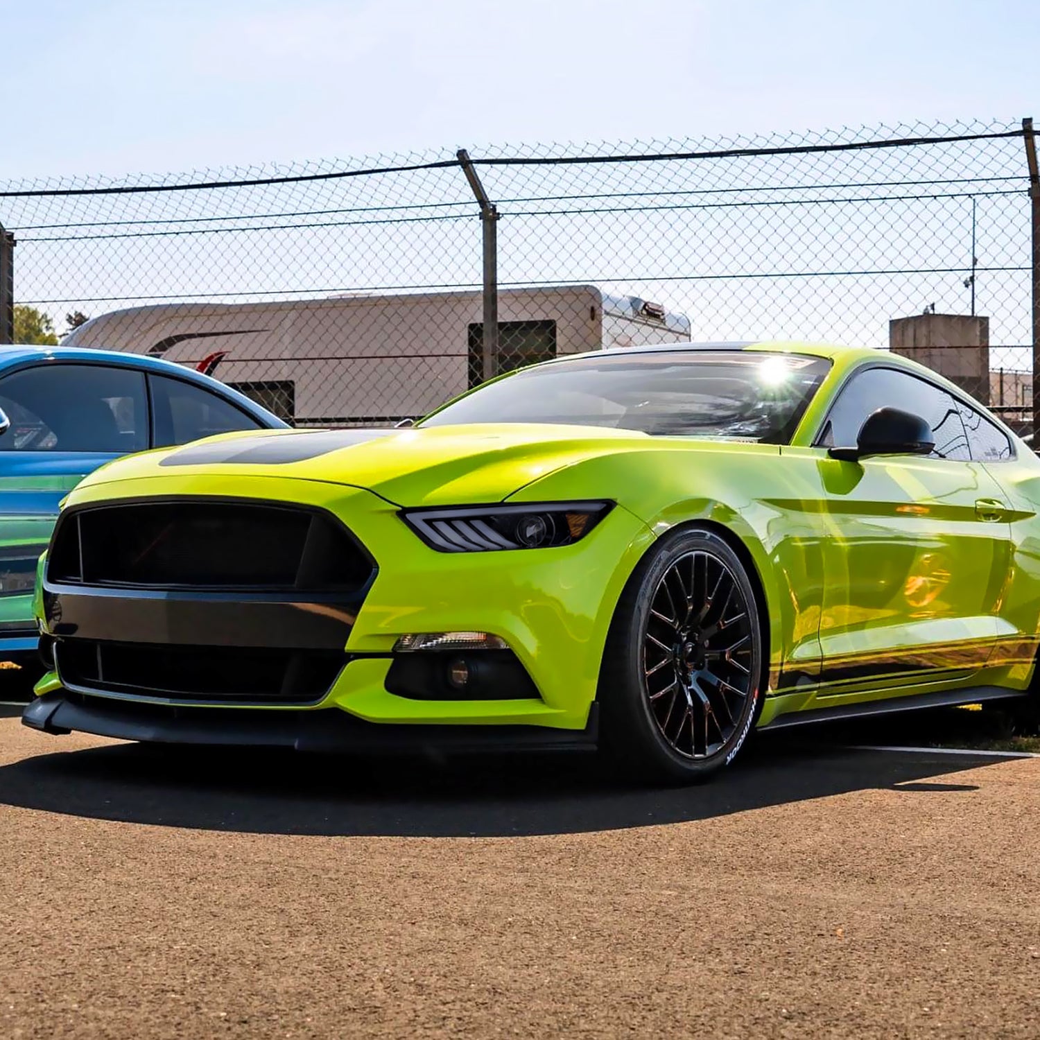 2015-2017 Ford Mustang HID-Type LED Turn Signal Projector Headlights Smoke