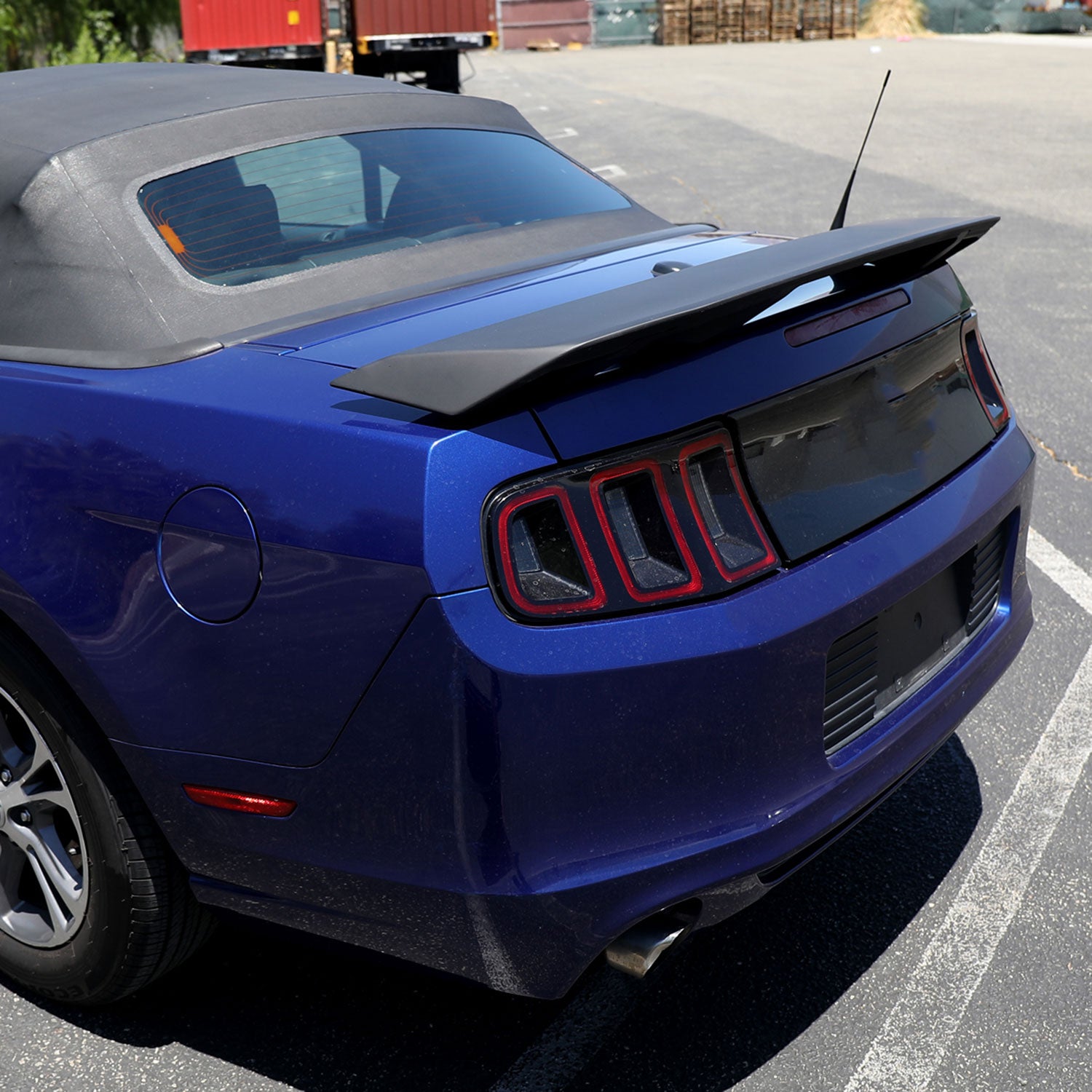 2010-2014 Ford Mustang Matte Black 4-Pedestal Style Rear Trunk Spoiler Wing