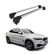 2015-2019 BMW X6 F16 Roof Rack Cross Bars Silver