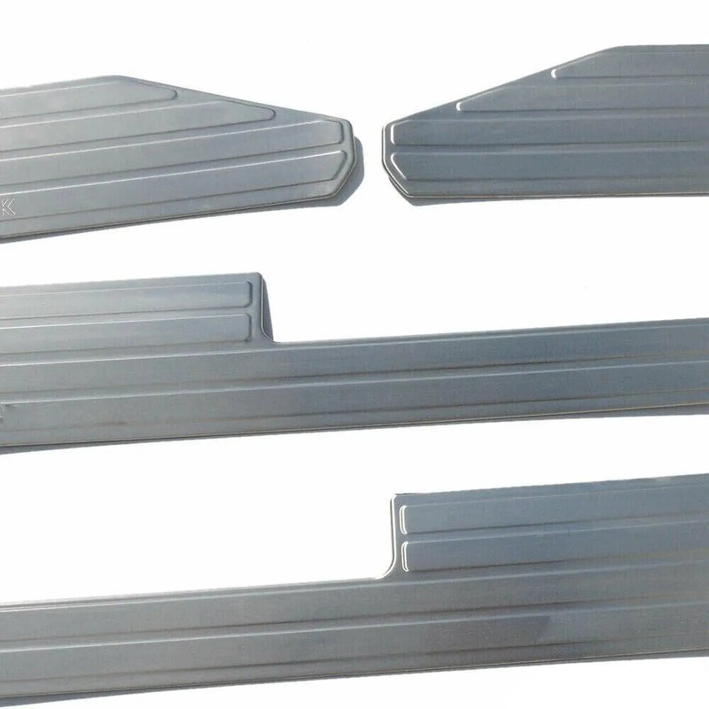 Door Sill Scuff Plate Scratch Protector for VW Amarok 2010-2020 Steel Brushed - OMAC USA