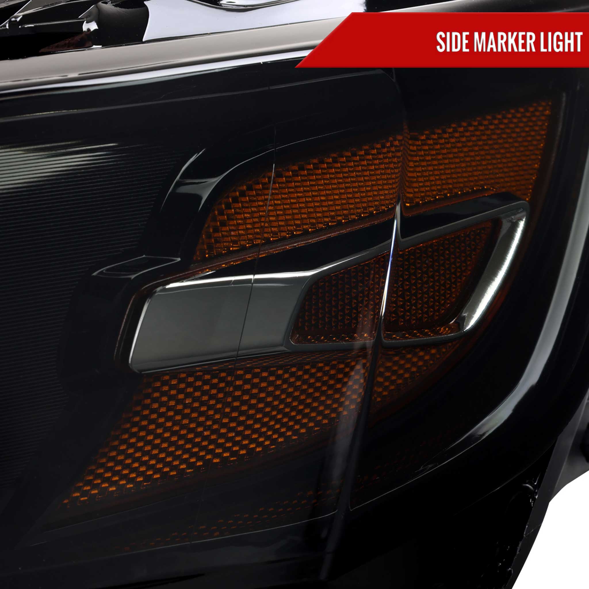 For Chevrolet Impala 2014-2020 Factory Style Projector Headlights Glossy Black Housing Smoked Lens