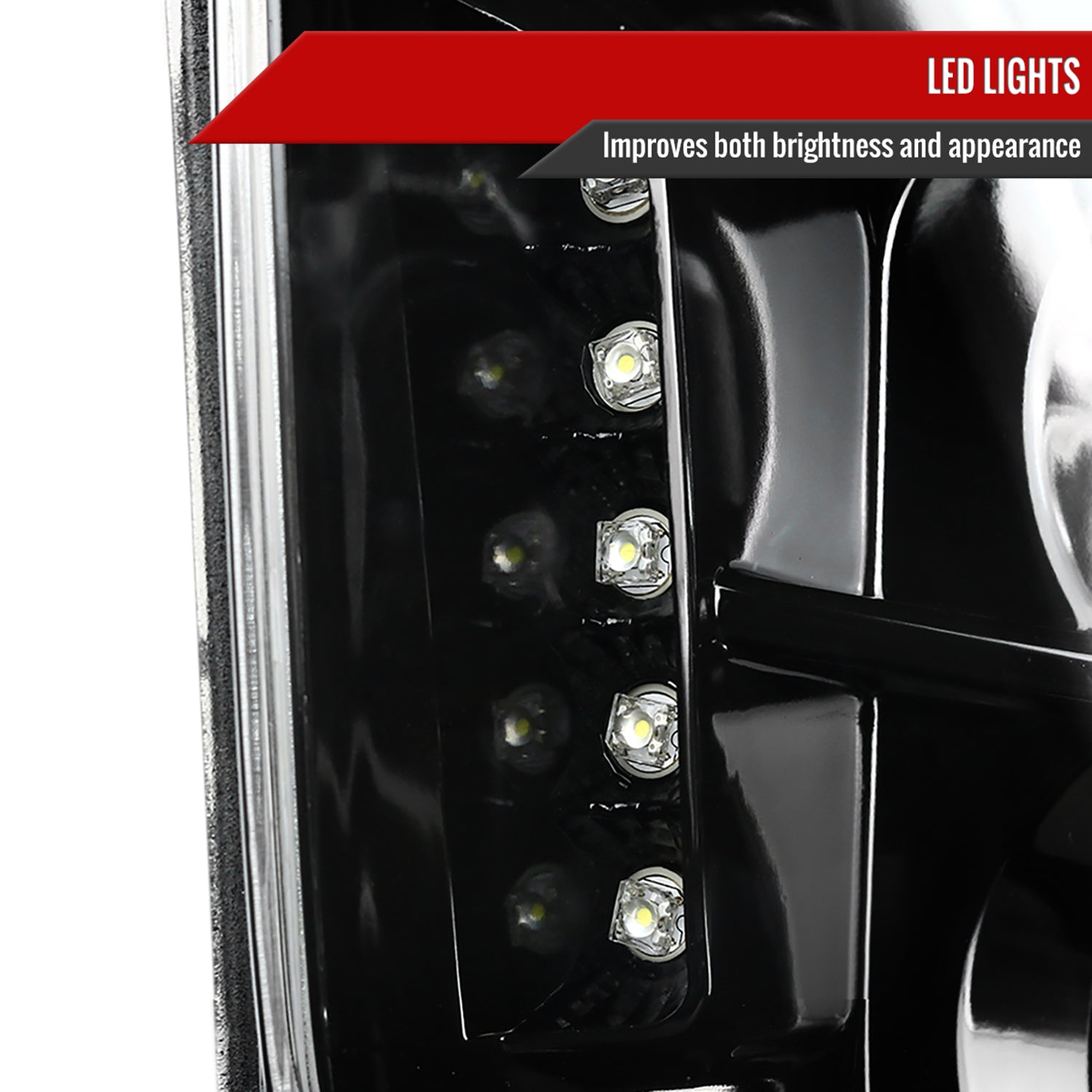 2005-2009 Ford Mustang Halo Projector Headlights Jet Black/Clear Lens