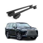 2022-2025 Lexus LX 600 Roof Rack Cross Bars Luggage Carrier Alu Black 2x