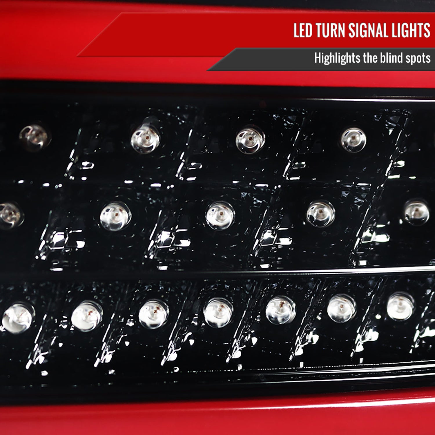 2006-2011 Mercedes Benz W164 ML Class LED Tail Lights Jet Black/Clear Lens