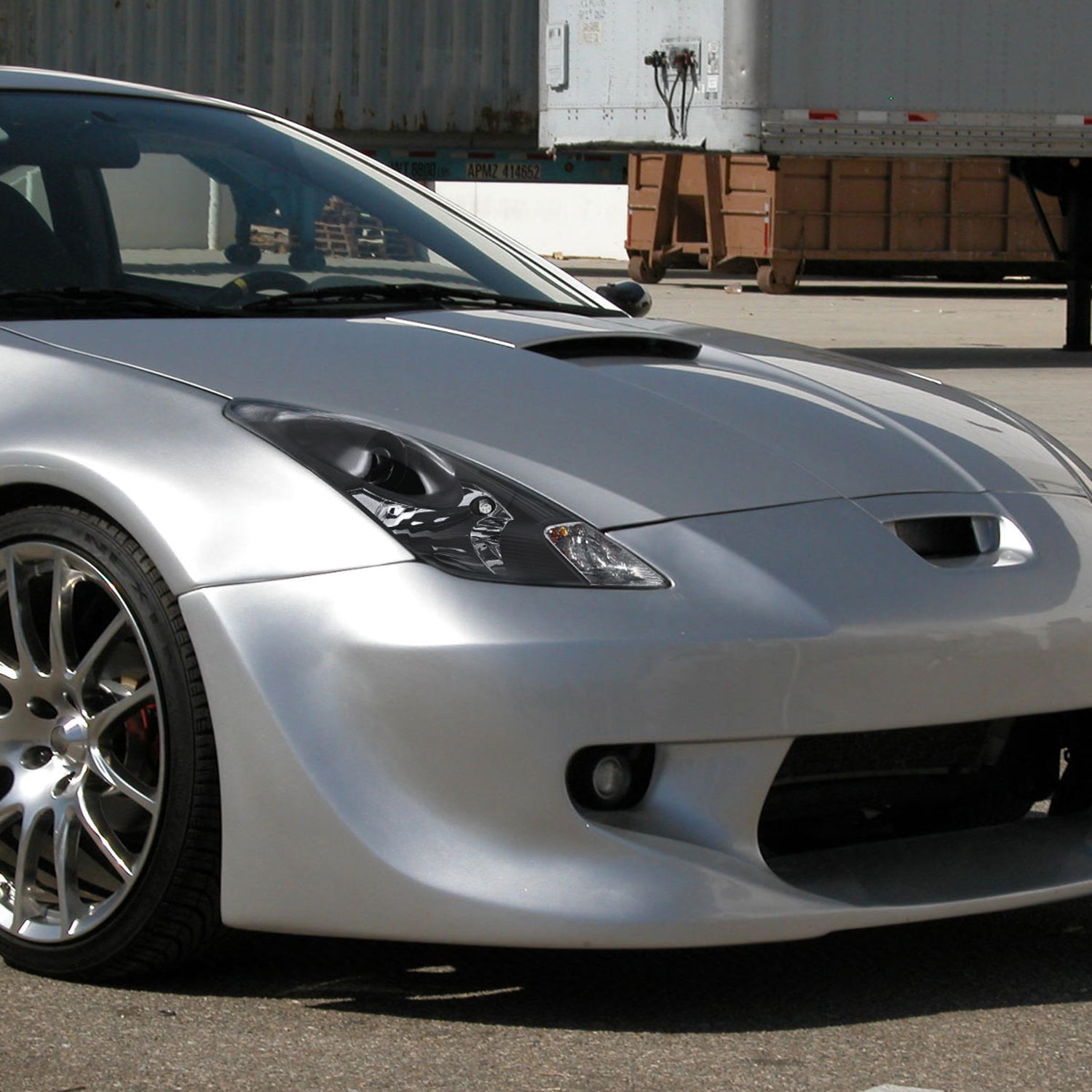 2000-2005 Toyota Celica Projector Headlights Matte Black Housing/Clear Lens