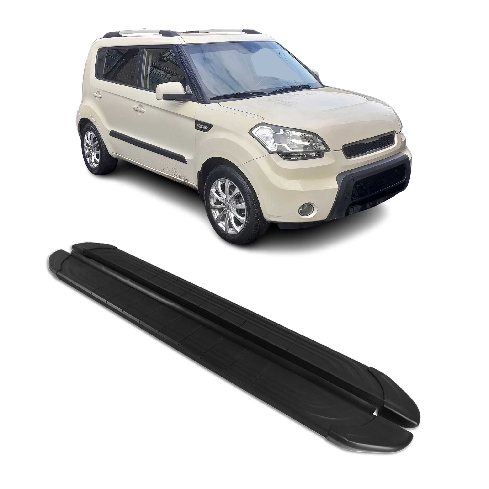 2010-2013 Kia Soul Running Boards Side Steps Black