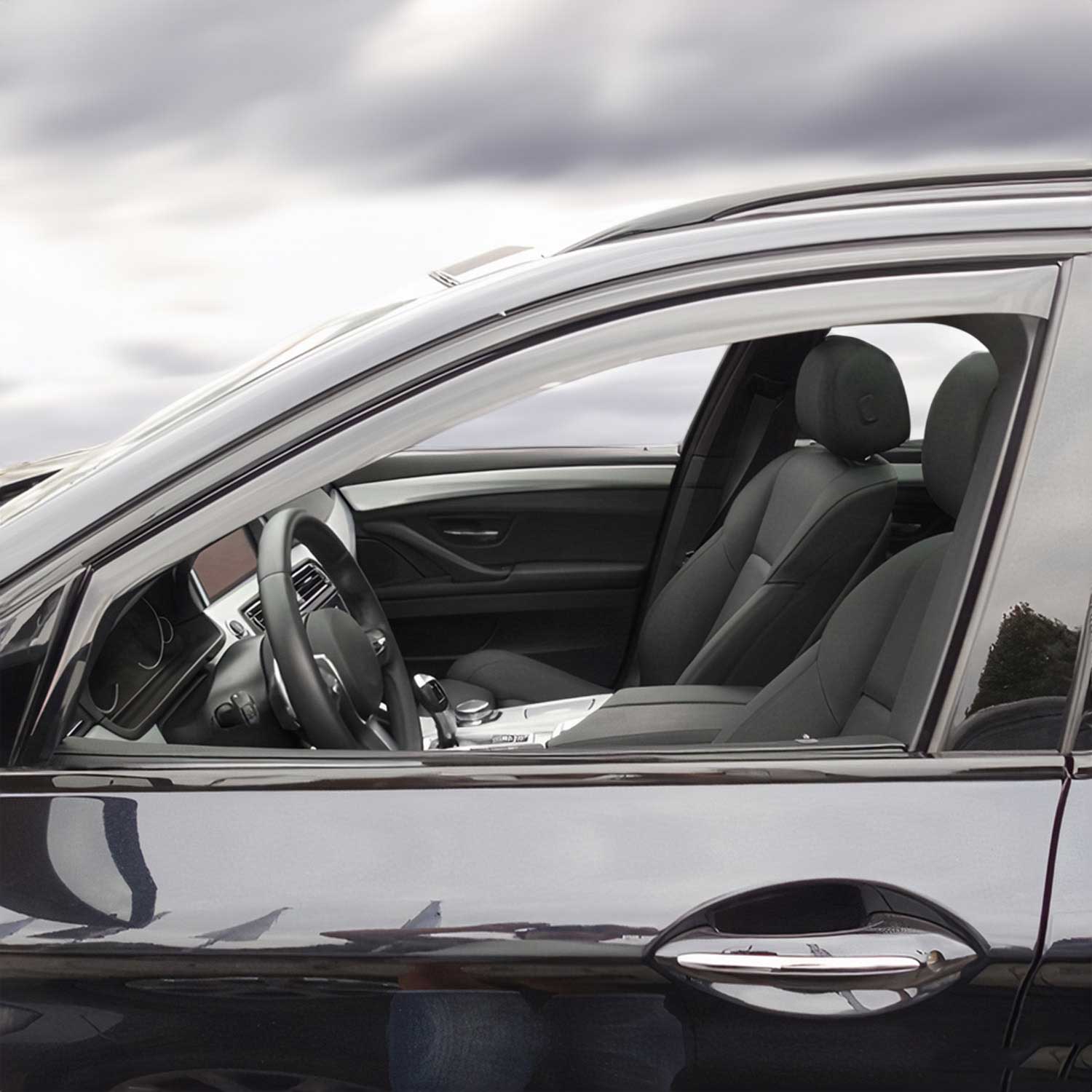 1989-1995 BMW 5 Series M5 E34 Sedan & Touring Window Visor Vent Rain Deflector 2Pcs Smoke