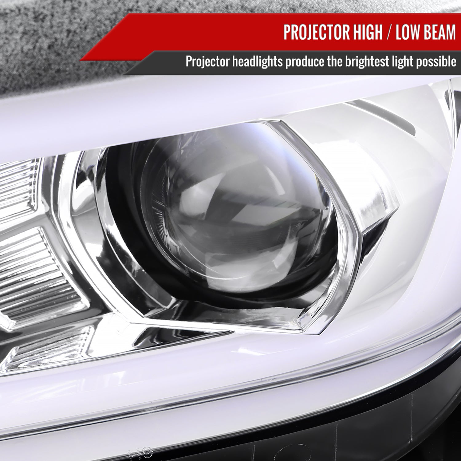 2014-2015 Chevy Camaro LED Projector Headlights Turn Signal Lights Chrome