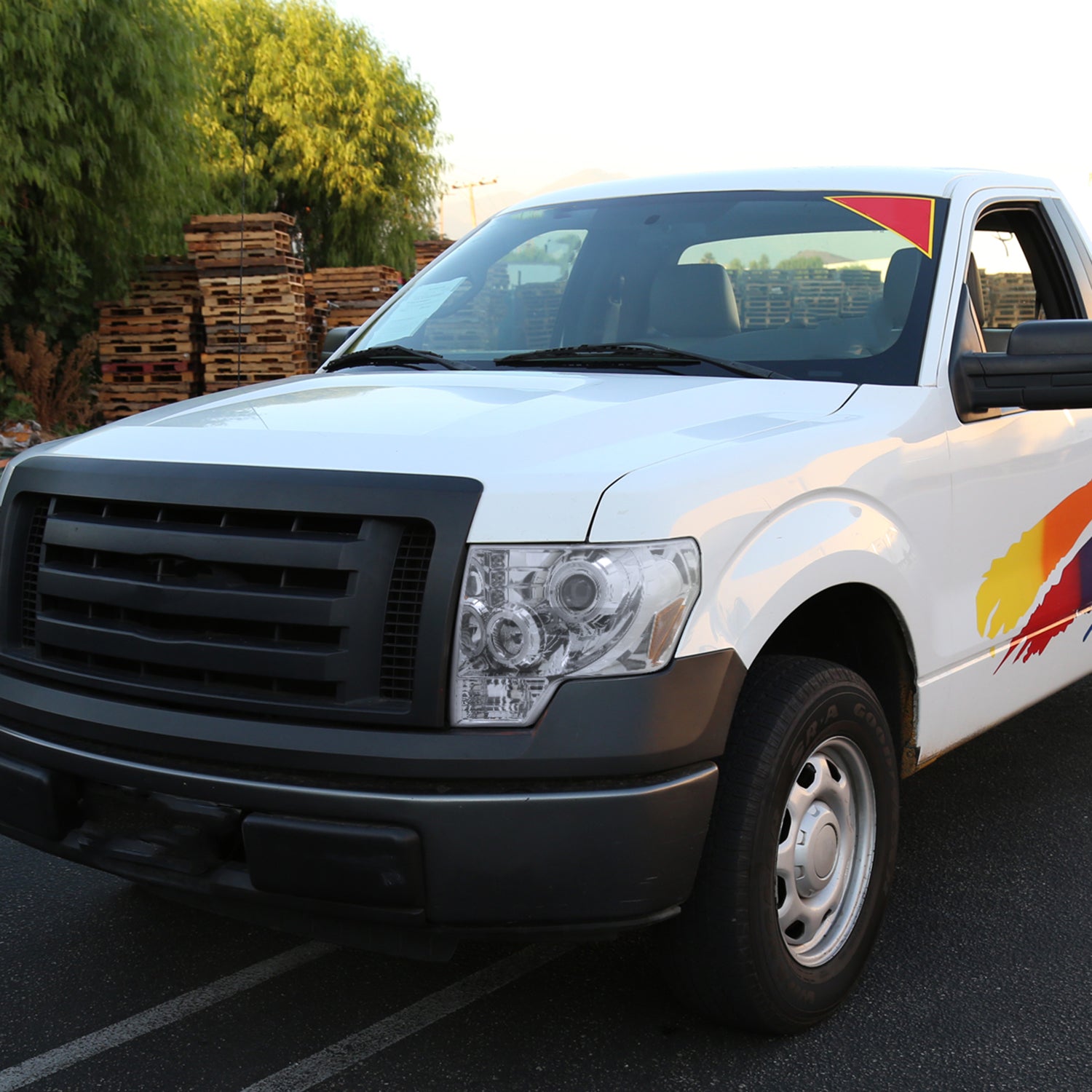 2009-2014 Ford F-150 Dual Halo Projector Headlights Chrome/Clear Lens