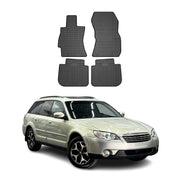 2005-2009 Subaru Outback Floor Mats Liners Full Set All Weather Rubber Black
